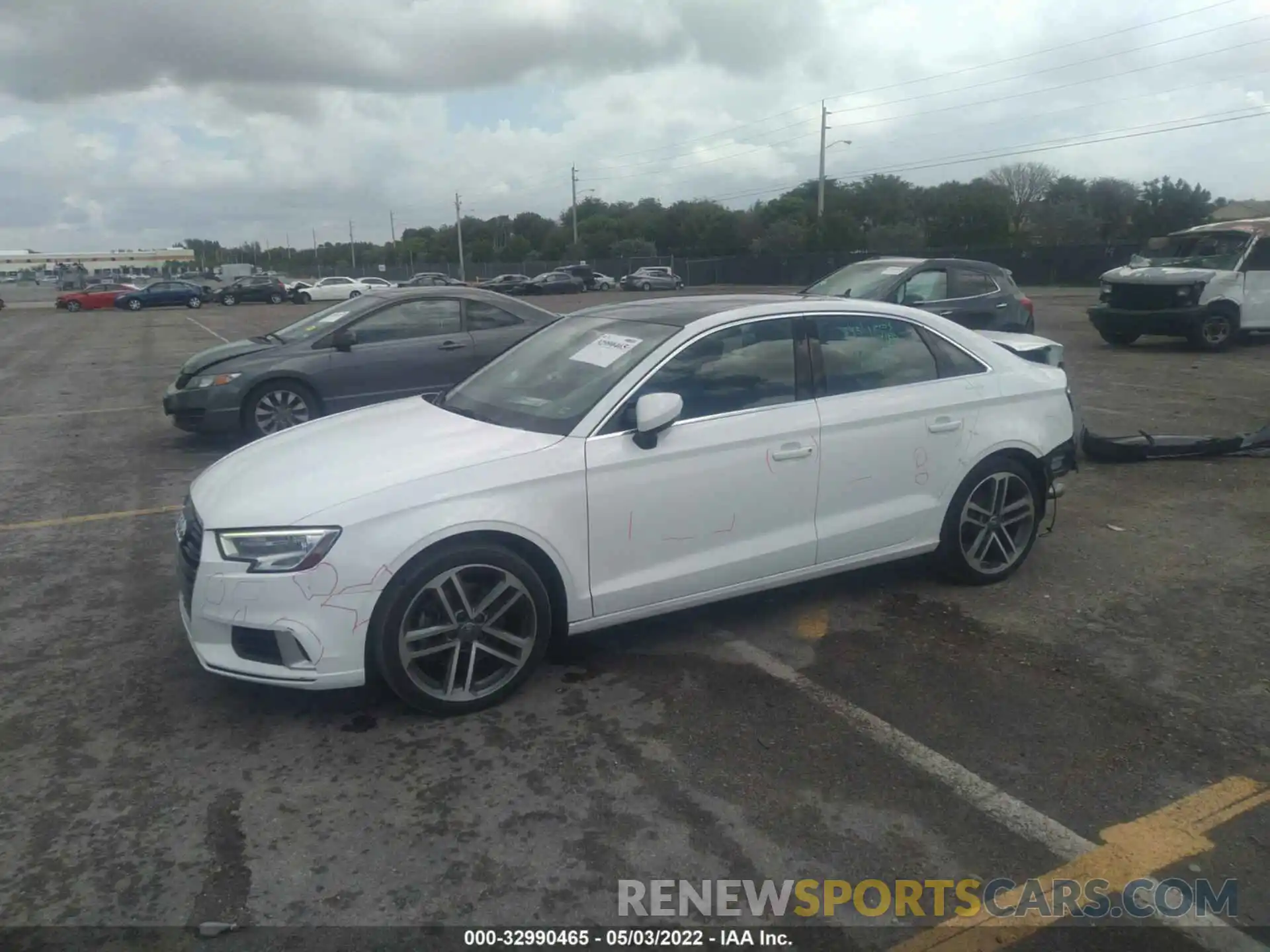 2 Photograph of a damaged car WAUAUGFF0KA075689 AUDI A3 SEDAN 2019