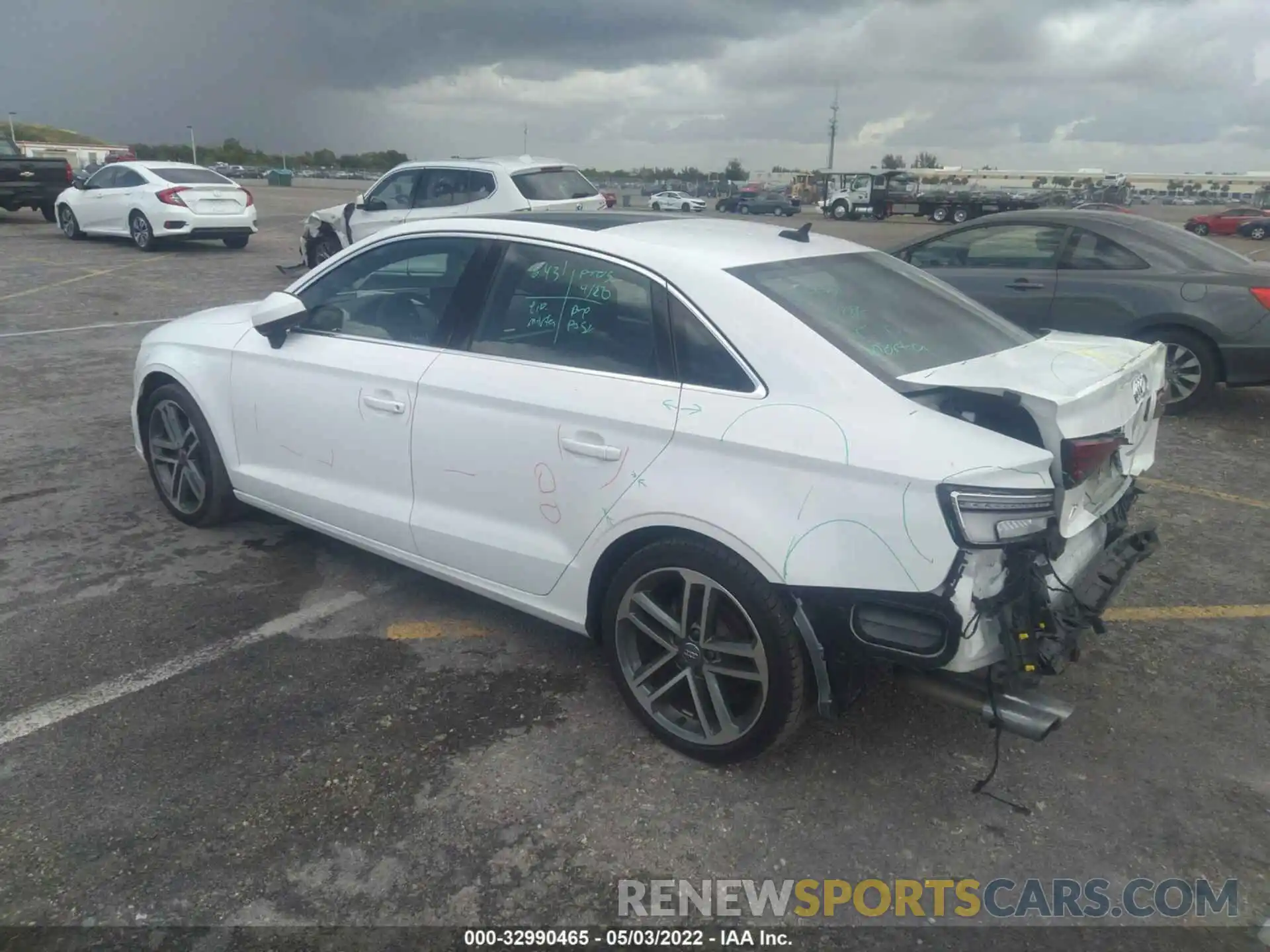 3 Photograph of a damaged car WAUAUGFF0KA075689 AUDI A3 SEDAN 2019