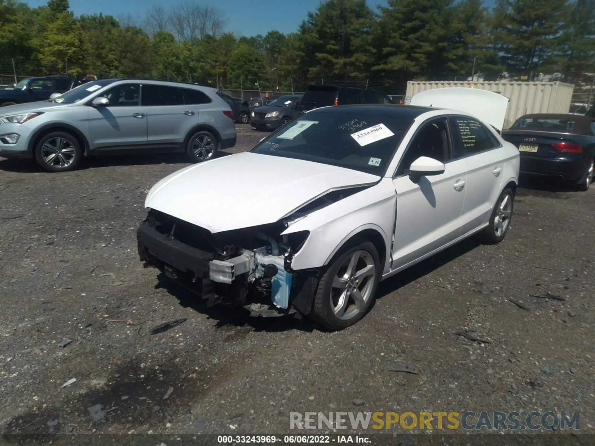 2 Photograph of a damaged car WAUAUGFF1K1009376 AUDI A3 SEDAN 2019