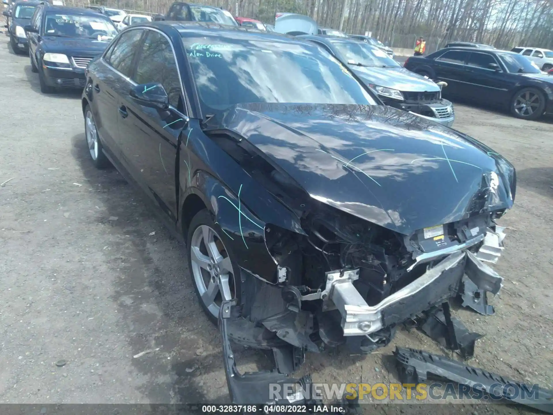 1 Photograph of a damaged car WAUAUGFF1K1022273 AUDI A3 SEDAN 2019