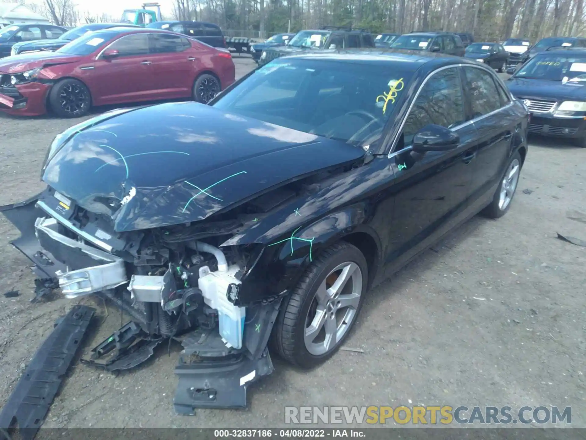 2 Photograph of a damaged car WAUAUGFF1K1022273 AUDI A3 SEDAN 2019