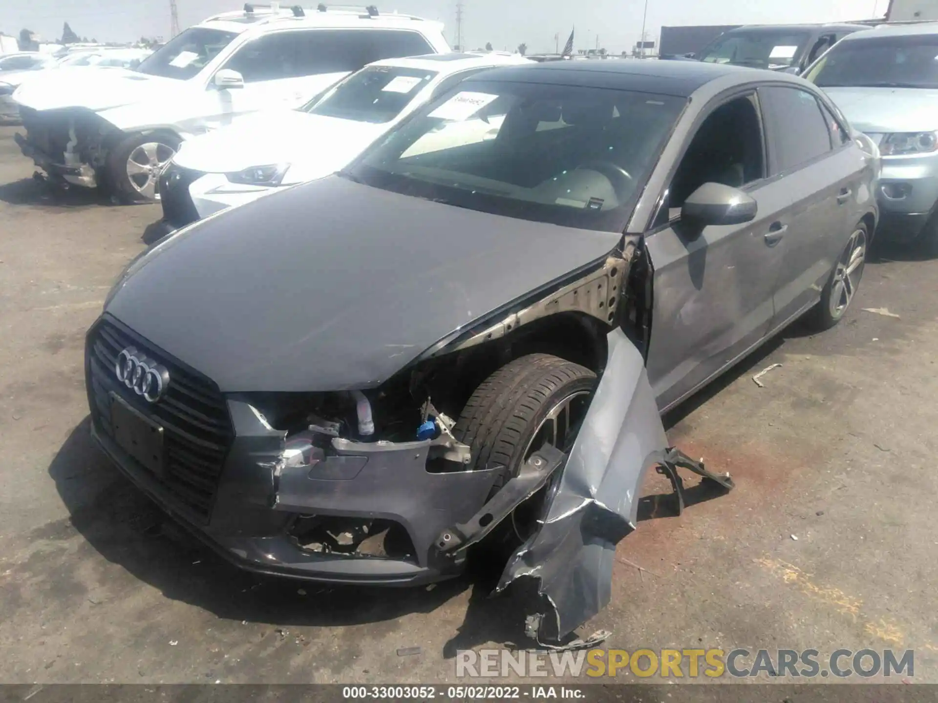 2 Photograph of a damaged car WAUAUGFF3KA090087 AUDI A3 SEDAN 2019