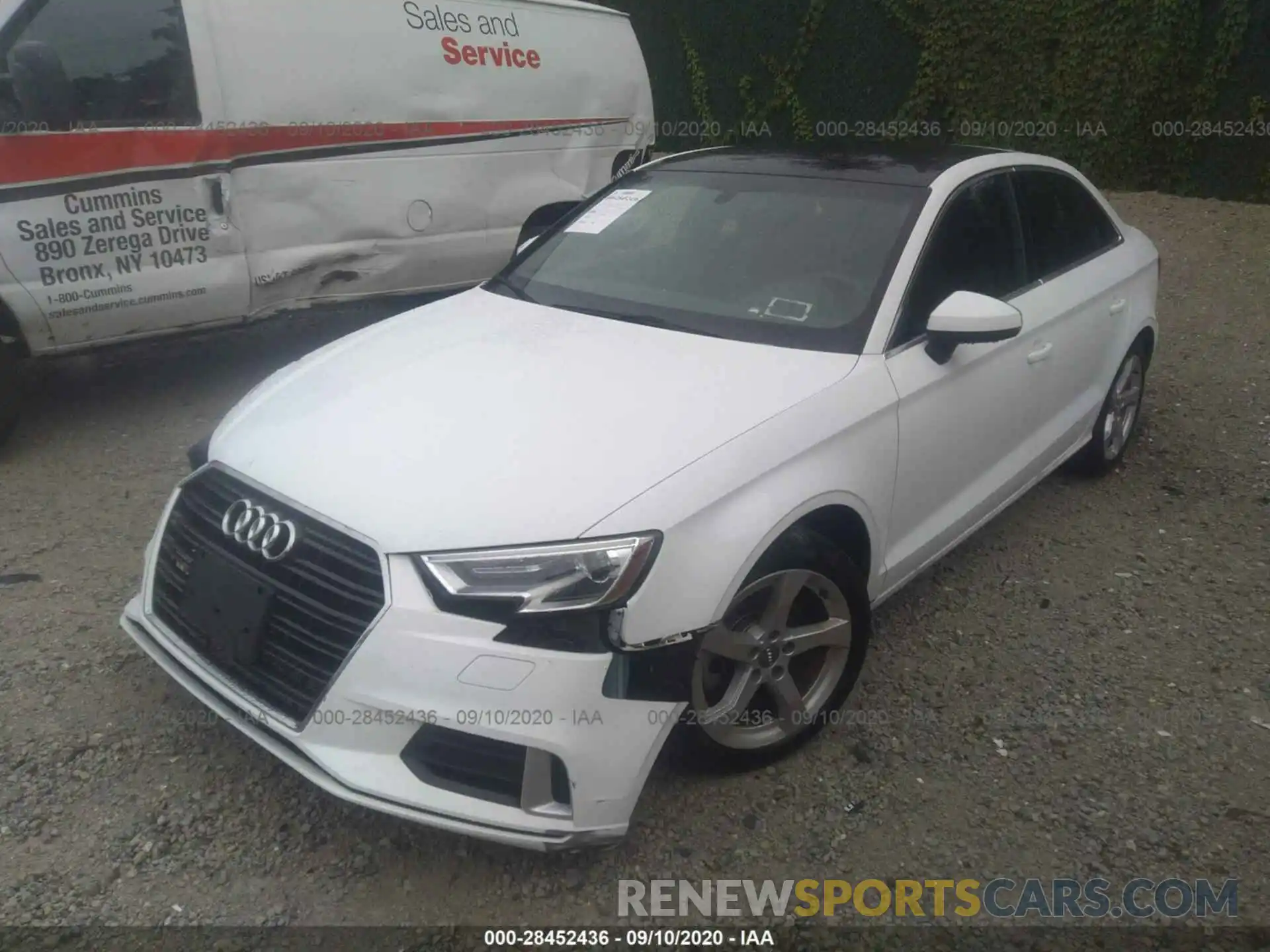 2 Photograph of a damaged car WAUAUGFF6K1010409 AUDI A3 SEDAN 2019