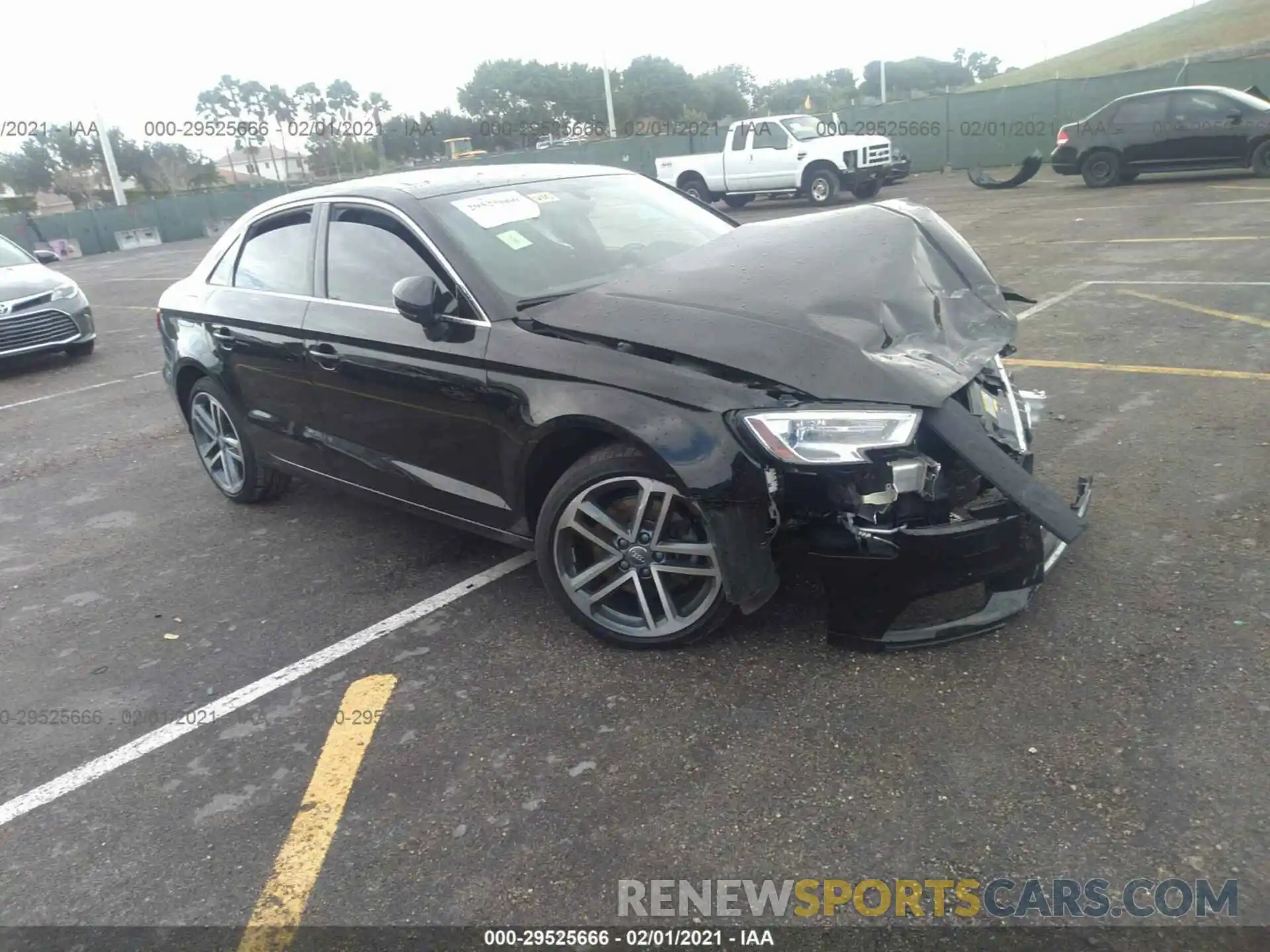 1 Photograph of a damaged car WAUAUGFF7K1015473 AUDI A3 SEDAN 2019