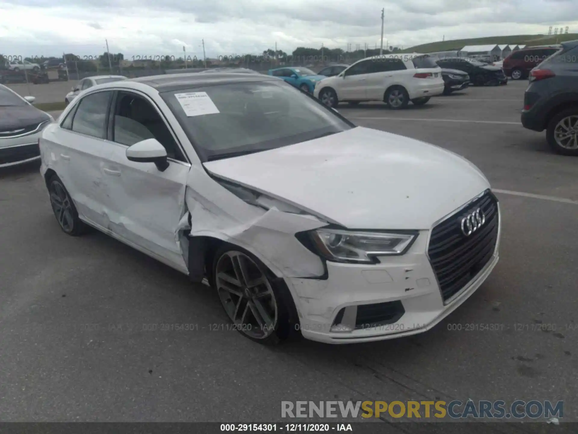 1 Photograph of a damaged car WAUAUGFF8K1009794 AUDI A3 SEDAN 2019