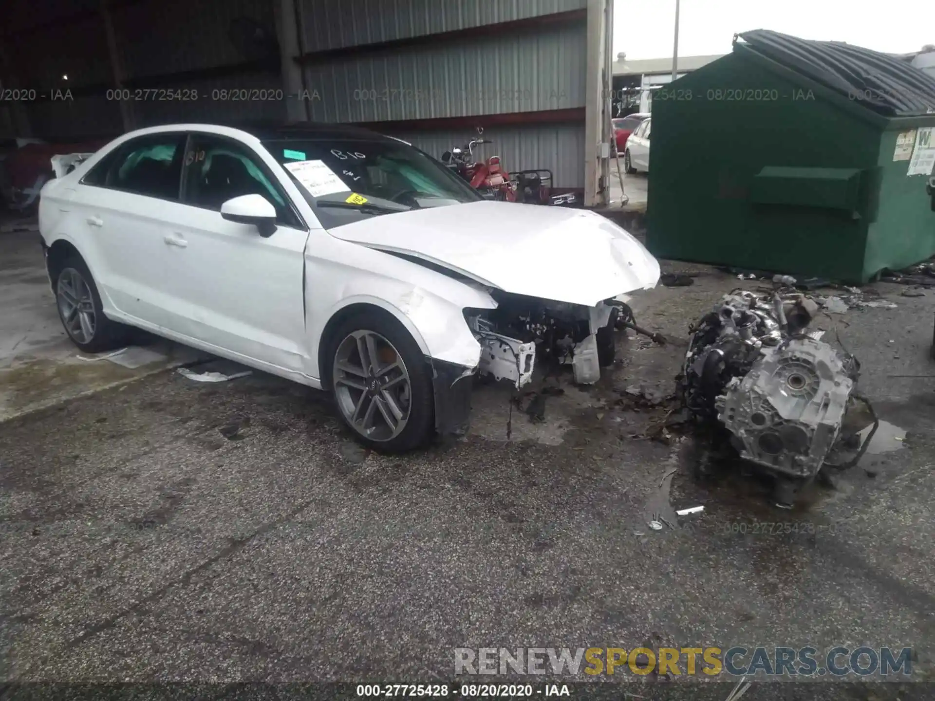 1 Photograph of a damaged car WAUAUGFF9K1011702 AUDI A3 SEDAN 2019