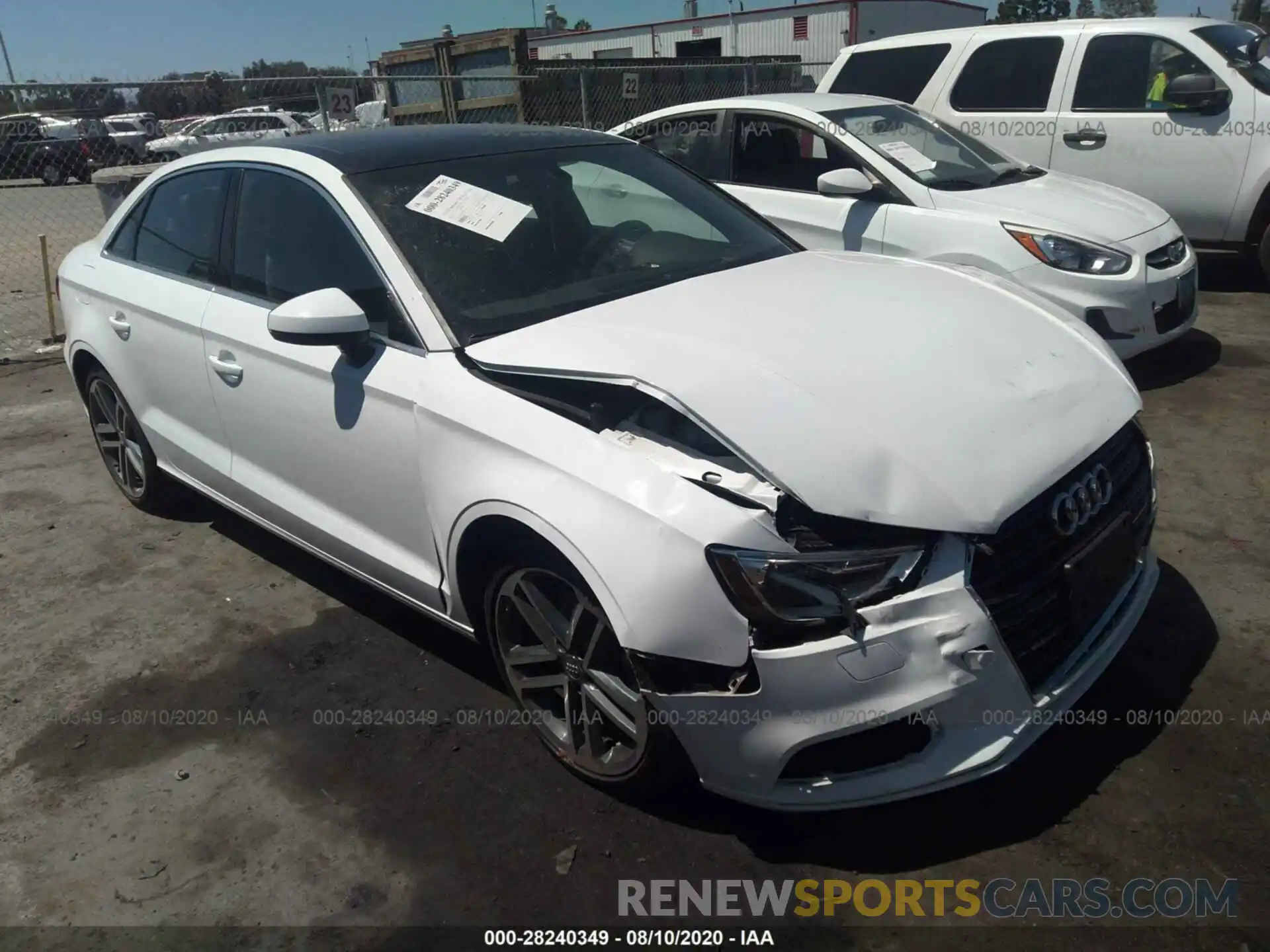 1 Photograph of a damaged car WAUAUGFF9KA067591 AUDI A3 SEDAN 2019