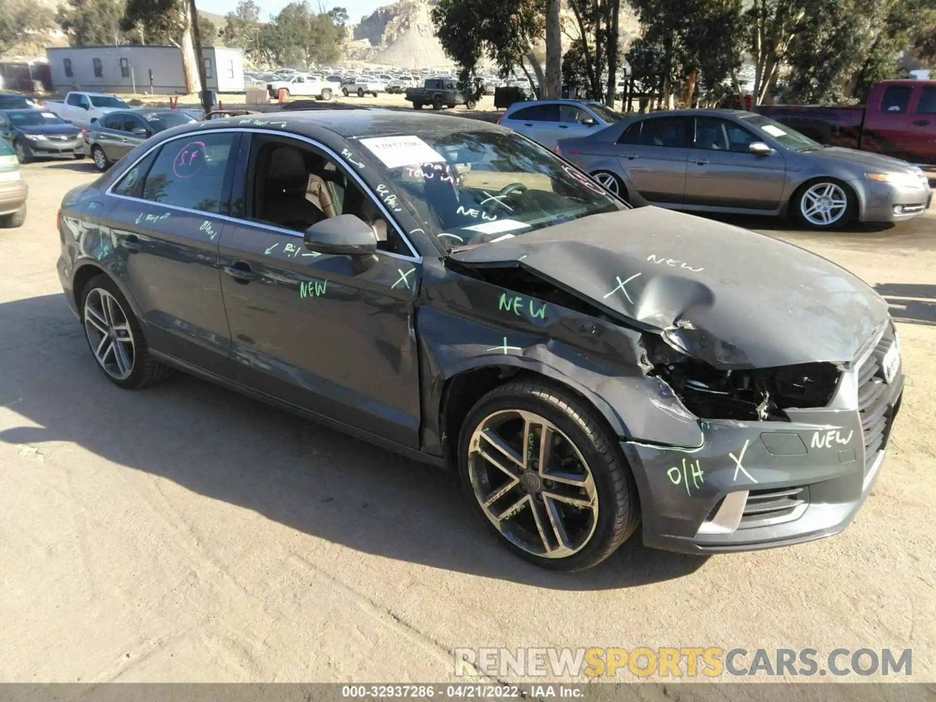 1 Photograph of a damaged car WAUAUGFFXKA084786 AUDI A3 SEDAN 2019