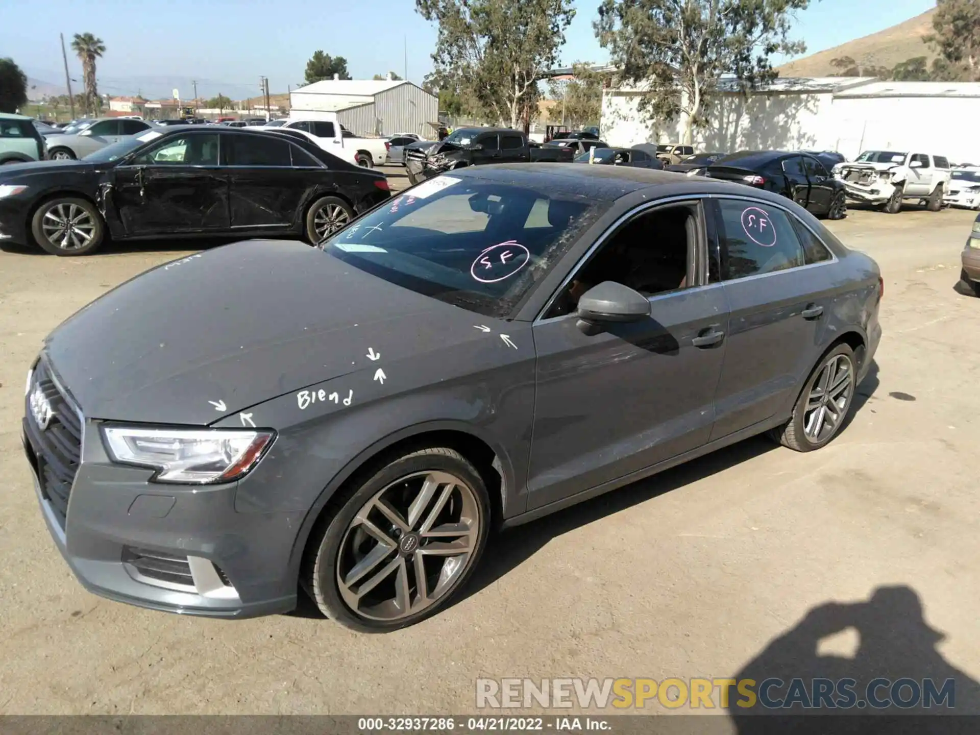 2 Photograph of a damaged car WAUAUGFFXKA084786 AUDI A3 SEDAN 2019