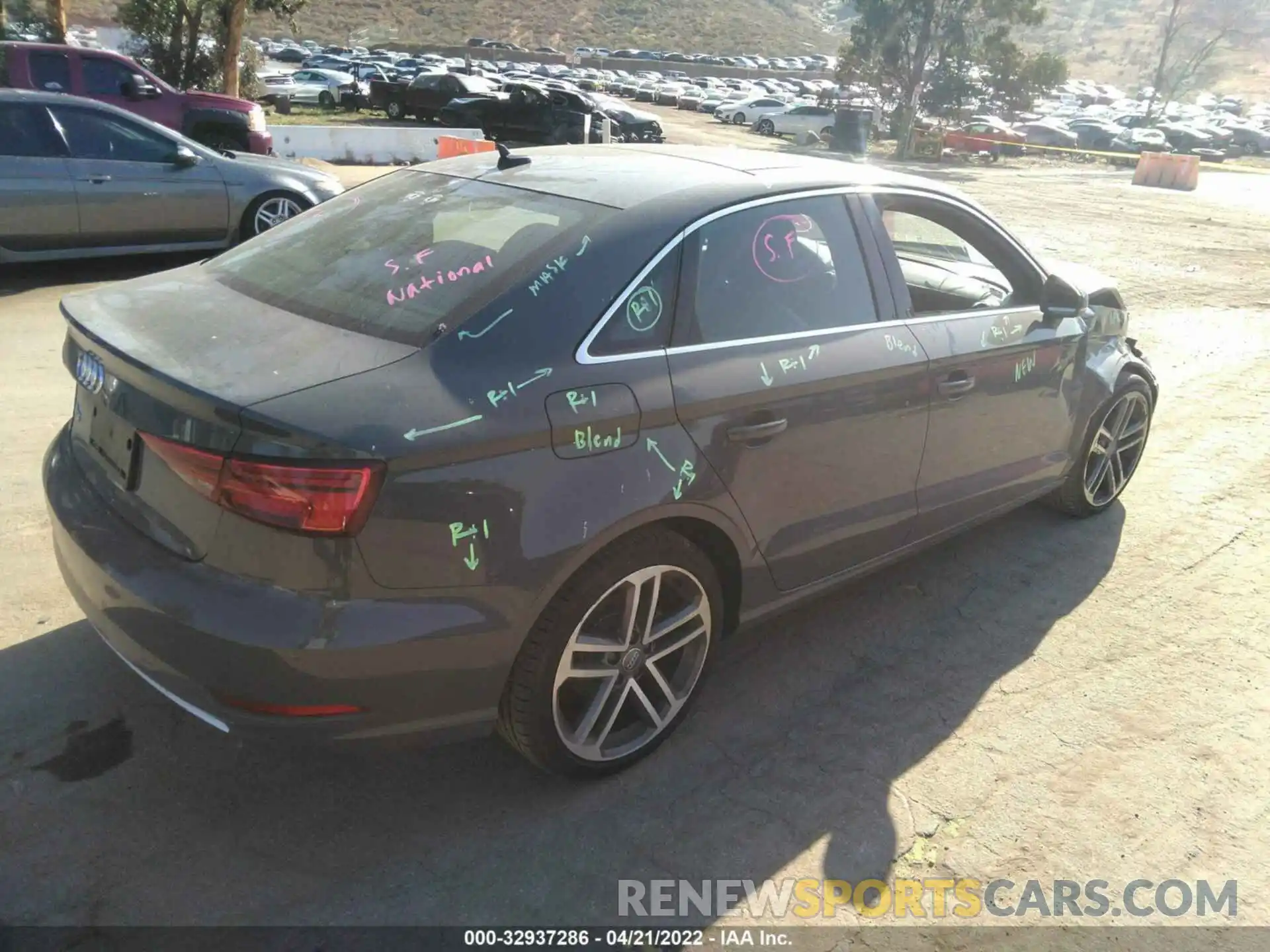 4 Photograph of a damaged car WAUAUGFFXKA084786 AUDI A3 SEDAN 2019