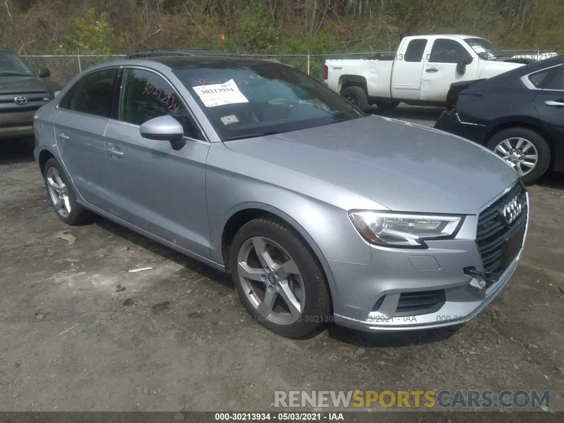 1 Photograph of a damaged car WAUBEGFF0KA101922 AUDI A3 SEDAN 2019