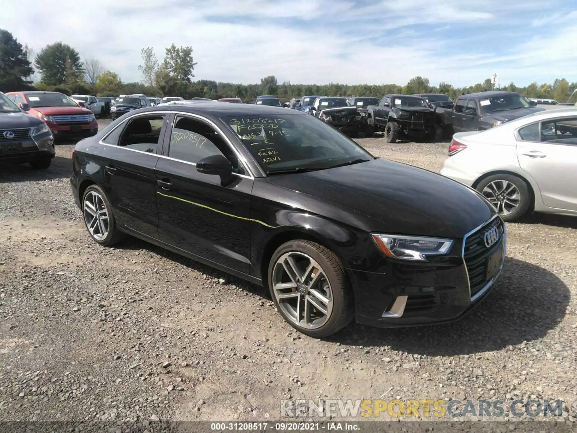 1 Photograph of a damaged car WAUBEGFF2KA080233 AUDI A3 SEDAN 2019