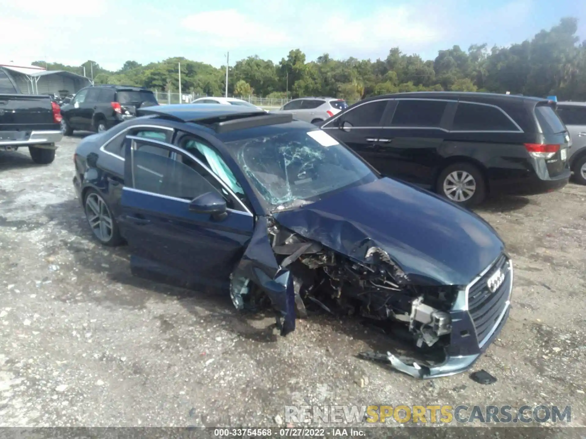 1 Photograph of a damaged car WAUBEGFF2KA081236 AUDI A3 SEDAN 2019