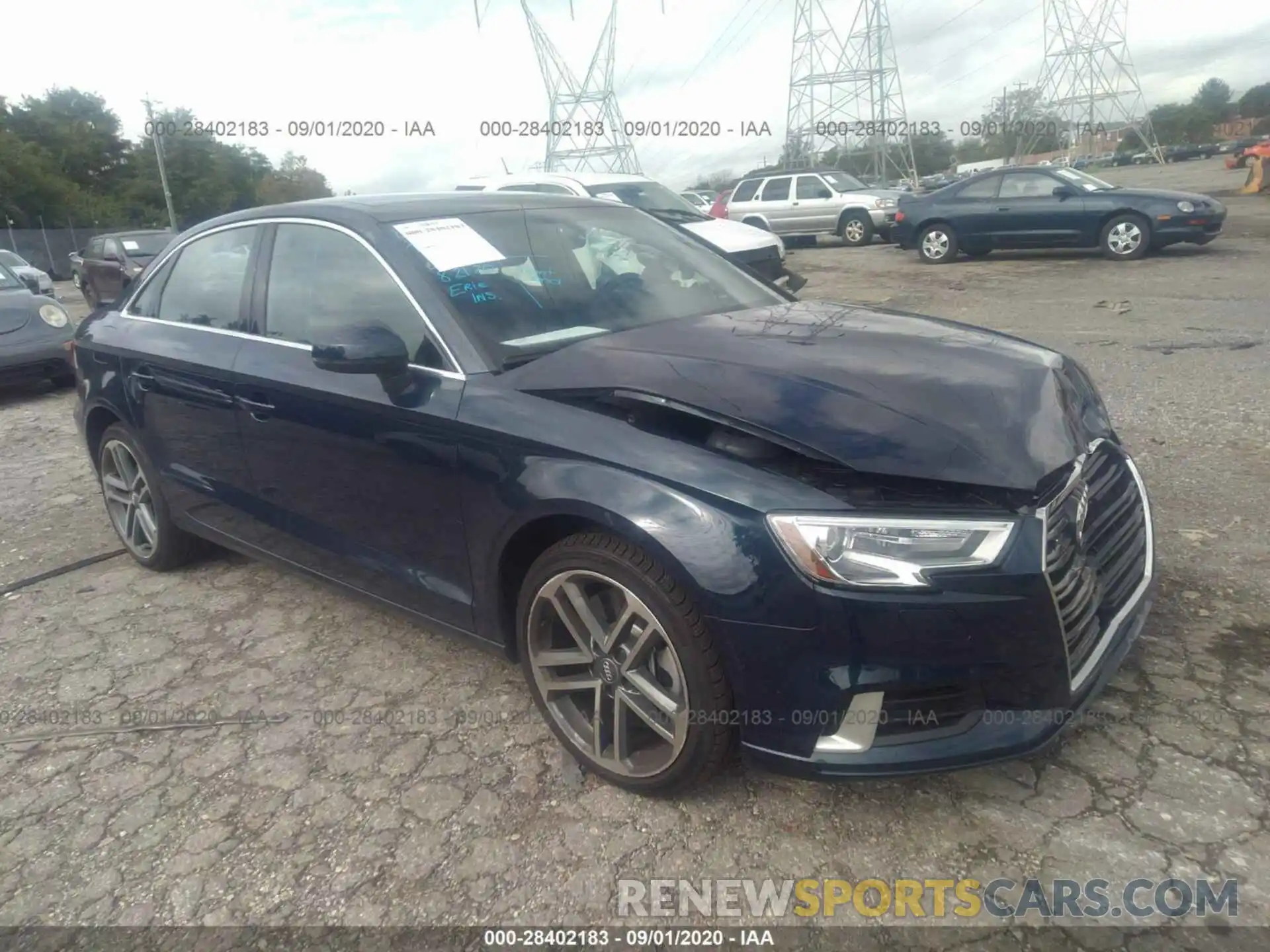 1 Фотография поврежденного автомобиля WAUBEGFF4KA122496 AUDI A3 SEDAN 2019