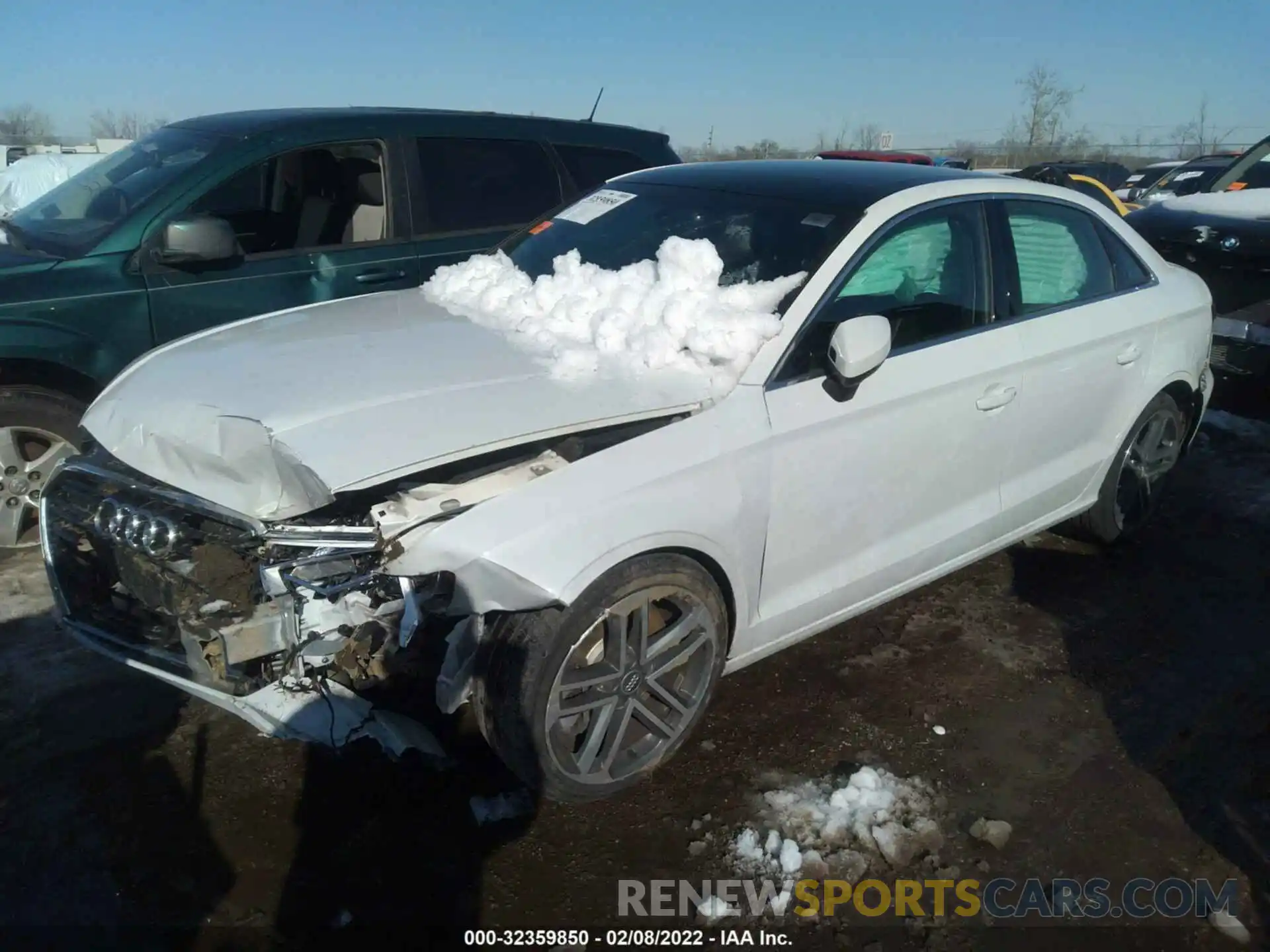 2 Photograph of a damaged car WAUBEHFF1K1020420 AUDI A3 SEDAN 2019