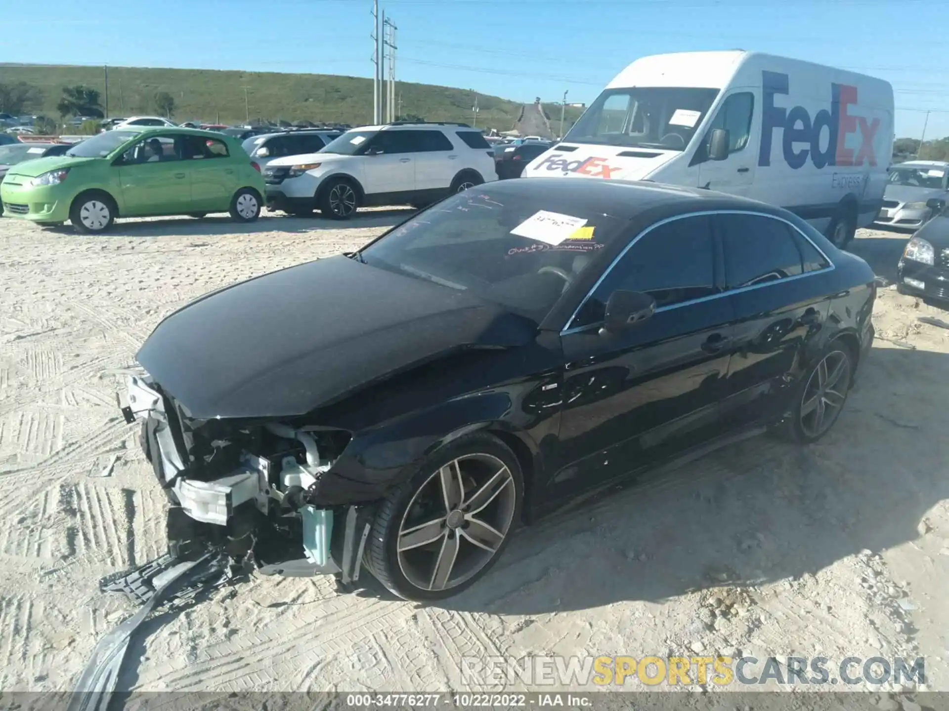 2 Photograph of a damaged car WAUGUGFF2K1009347 AUDI A3 SEDAN 2019