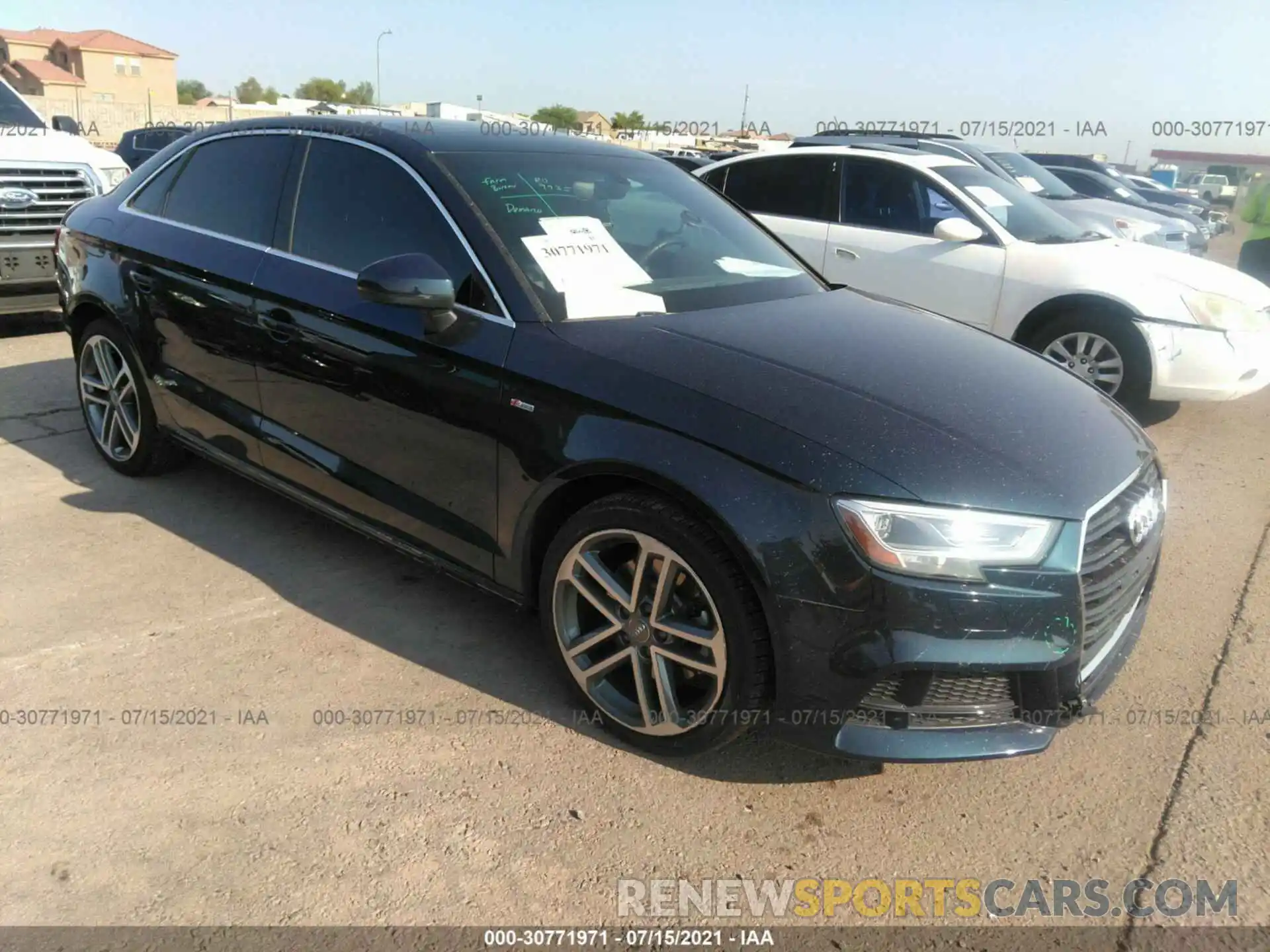 1 Photograph of a damaged car WAUGUGFF5KA096421 AUDI A3 SEDAN 2019