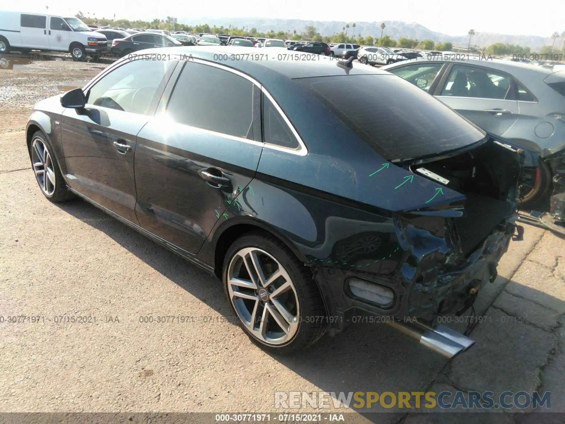 3 Photograph of a damaged car WAUGUGFF5KA096421 AUDI A3 SEDAN 2019