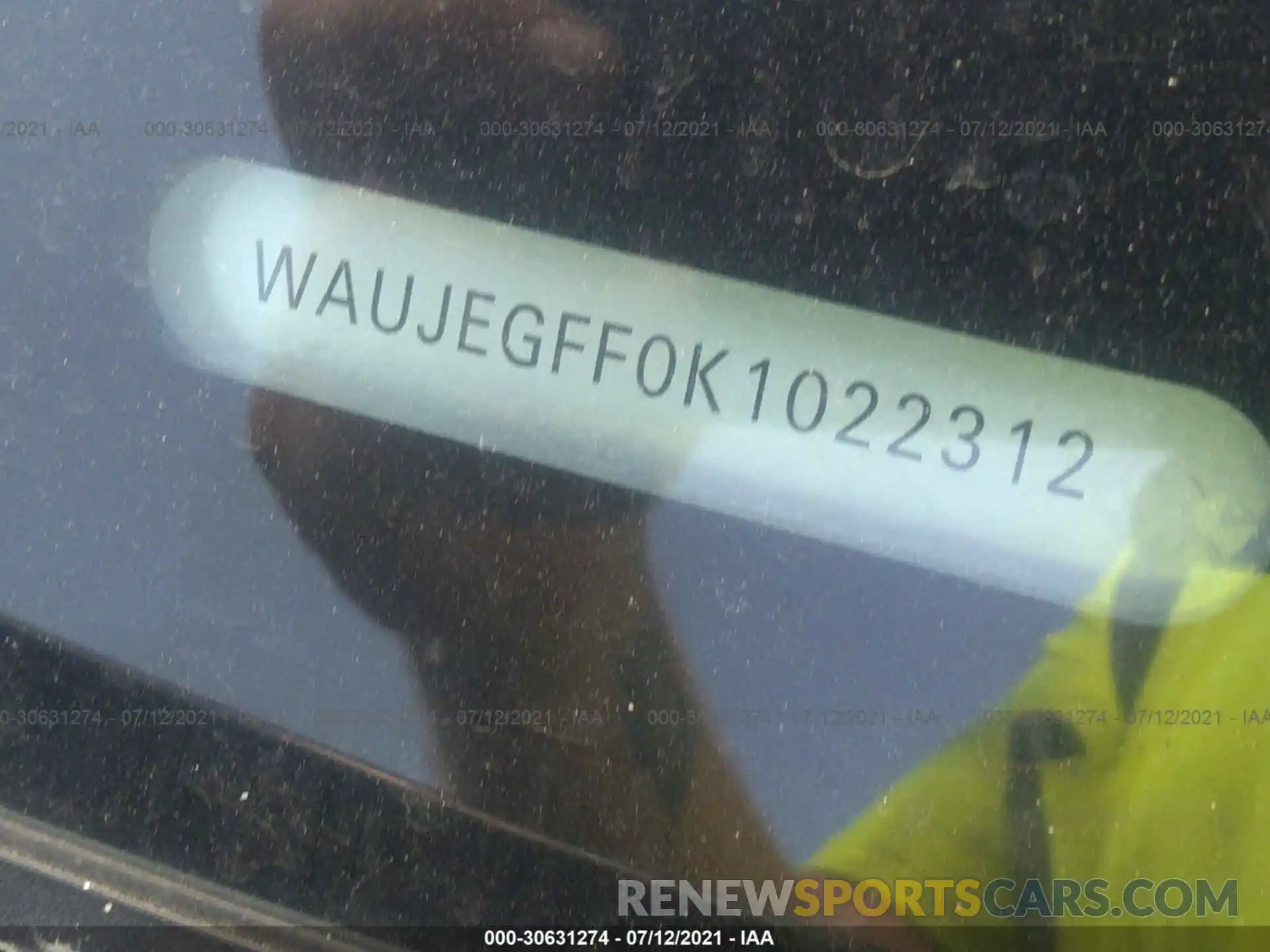 9 Photograph of a damaged car WAUJEGFF0K1022312 AUDI A3 SEDAN 2019