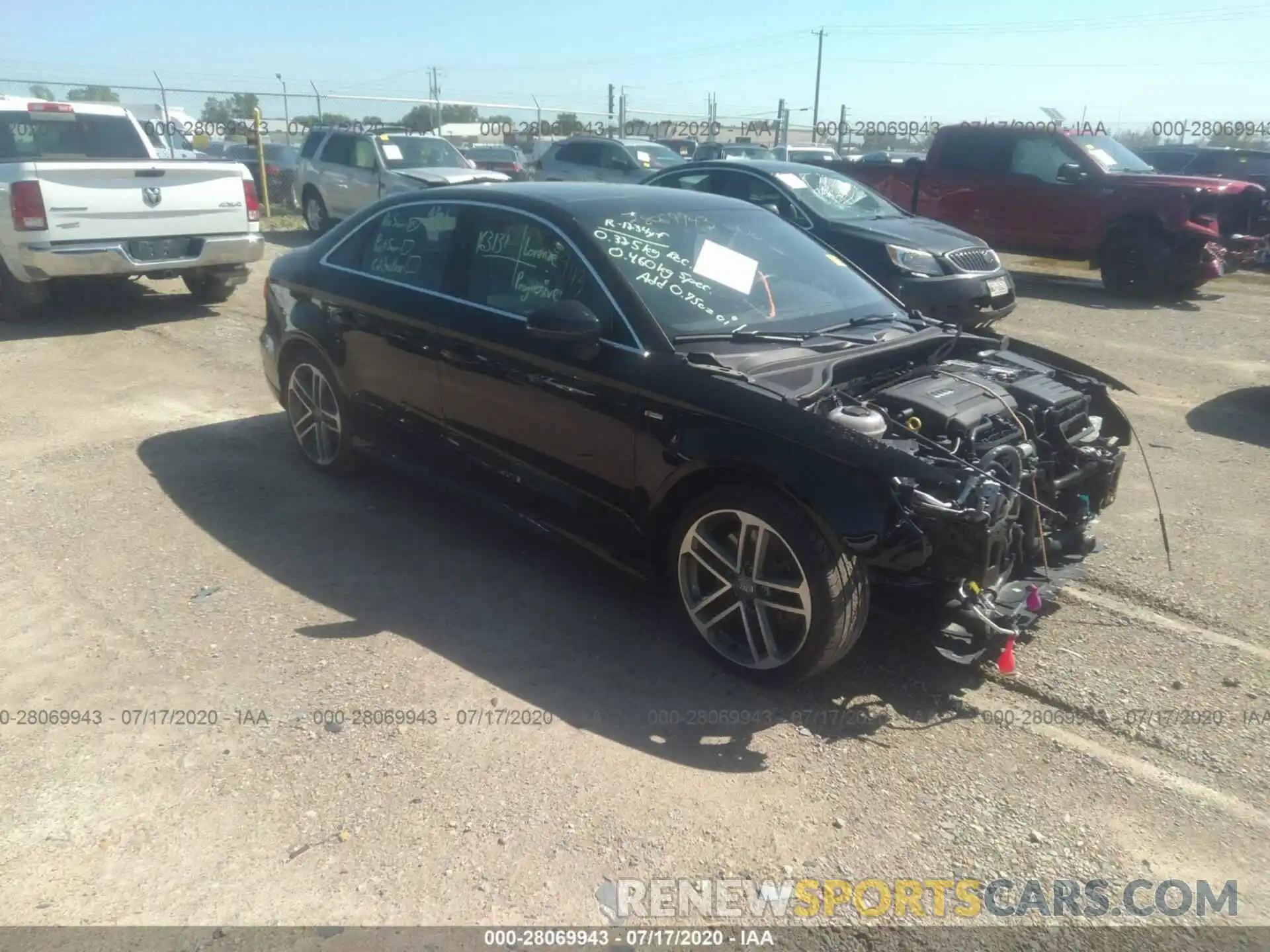 1 Photograph of a damaged car WAUJEGFF1K1017605 AUDI A3 SEDAN 2019