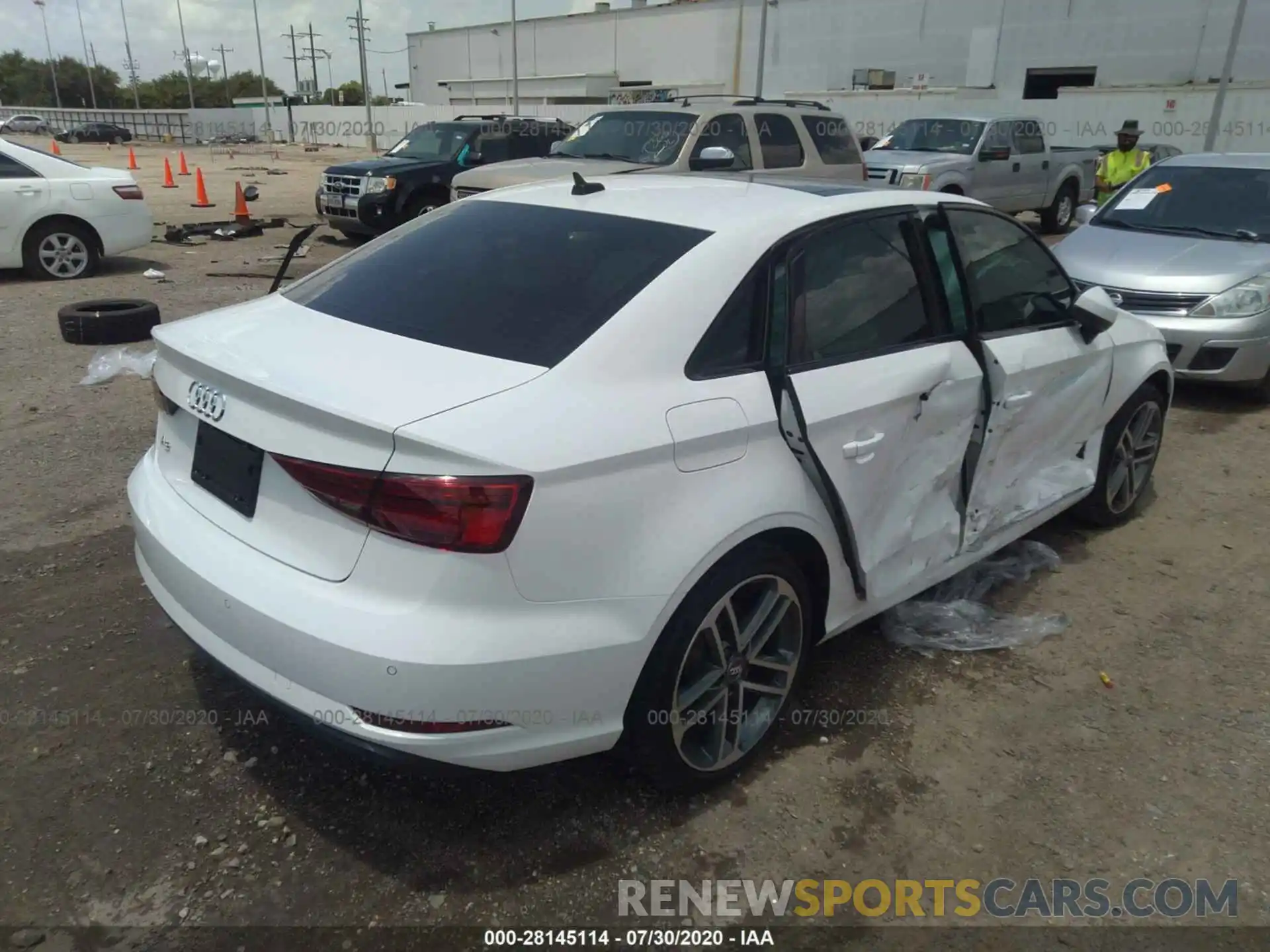 4 Photograph of a damaged car WAUAUGFF2LA005807 AUDI A3 SEDAN 2020