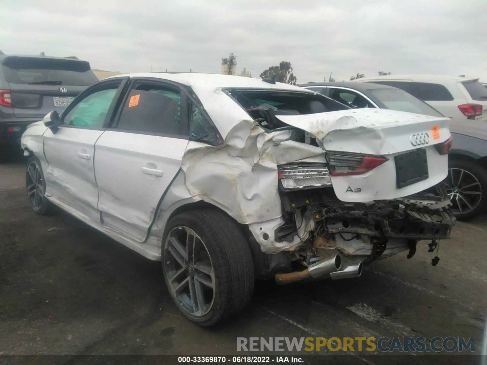 3 Photograph of a damaged car WAUAUGFF2LA058684 AUDI A3 SEDAN 2020