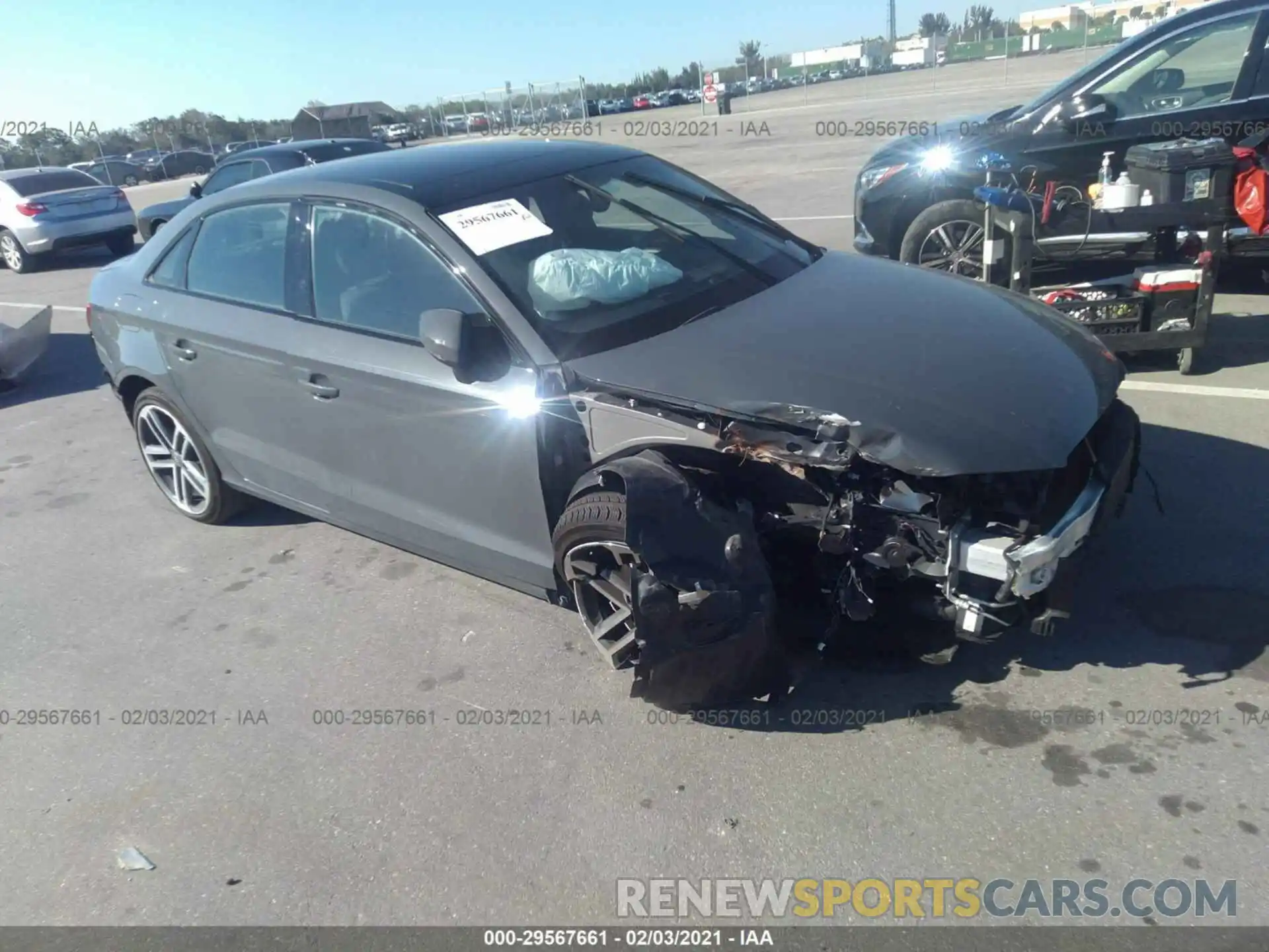 1 Photograph of a damaged car WAUAUGFF3LA077289 AUDI A3 SEDAN 2020