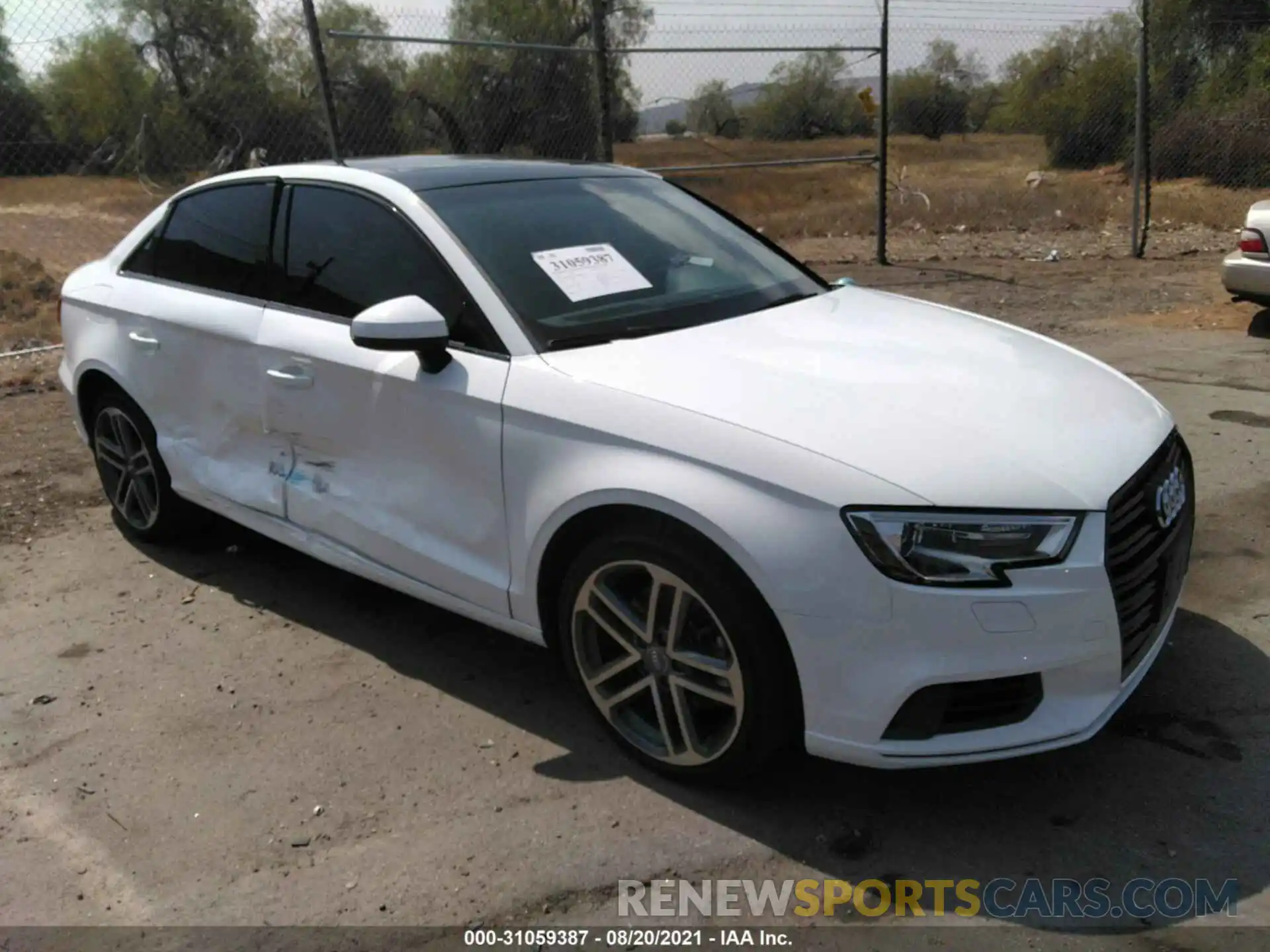 1 Photograph of a damaged car WAUAUGFF3LA093900 AUDI A3 SEDAN 2020