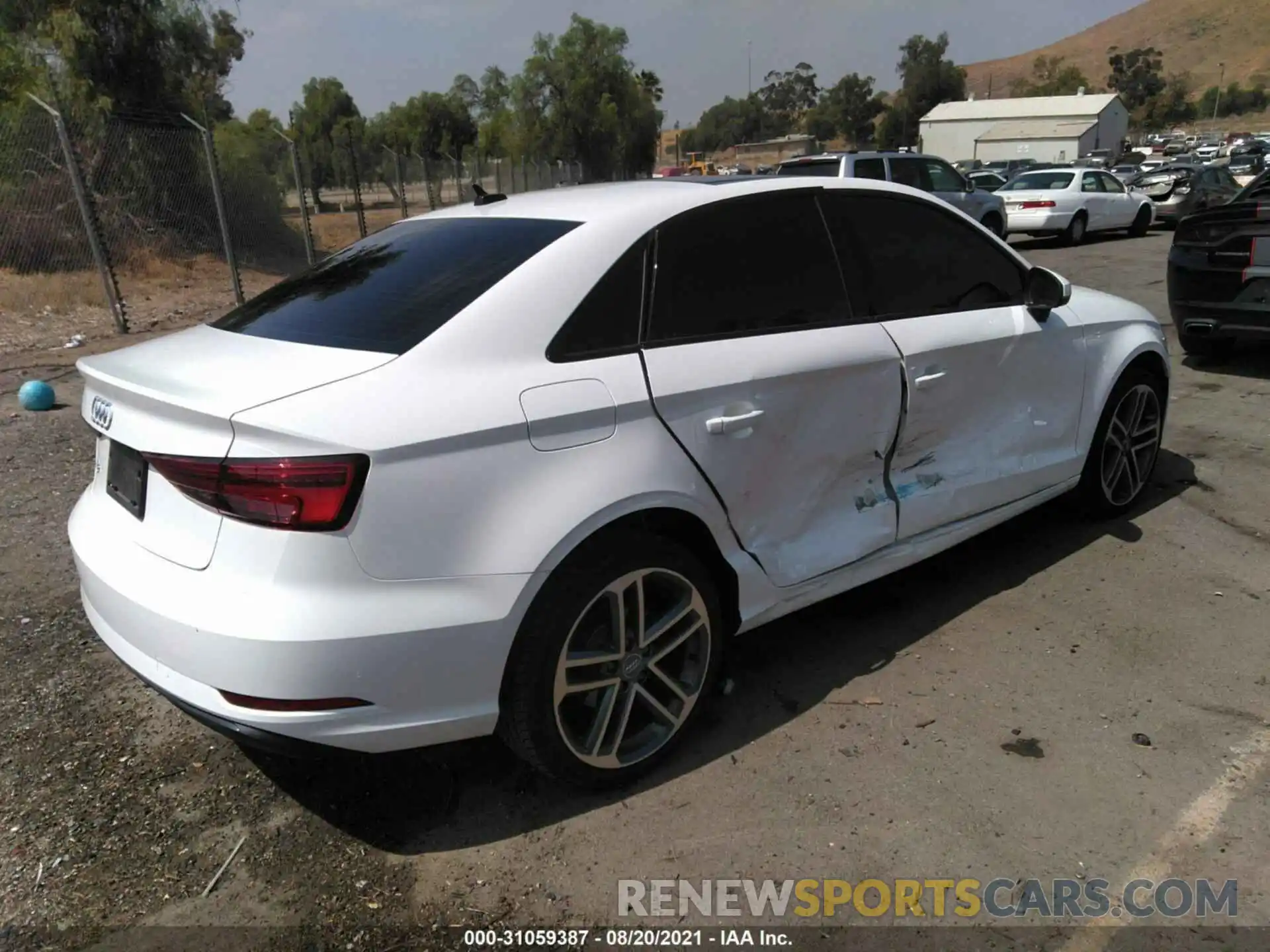 4 Photograph of a damaged car WAUAUGFF3LA093900 AUDI A3 SEDAN 2020