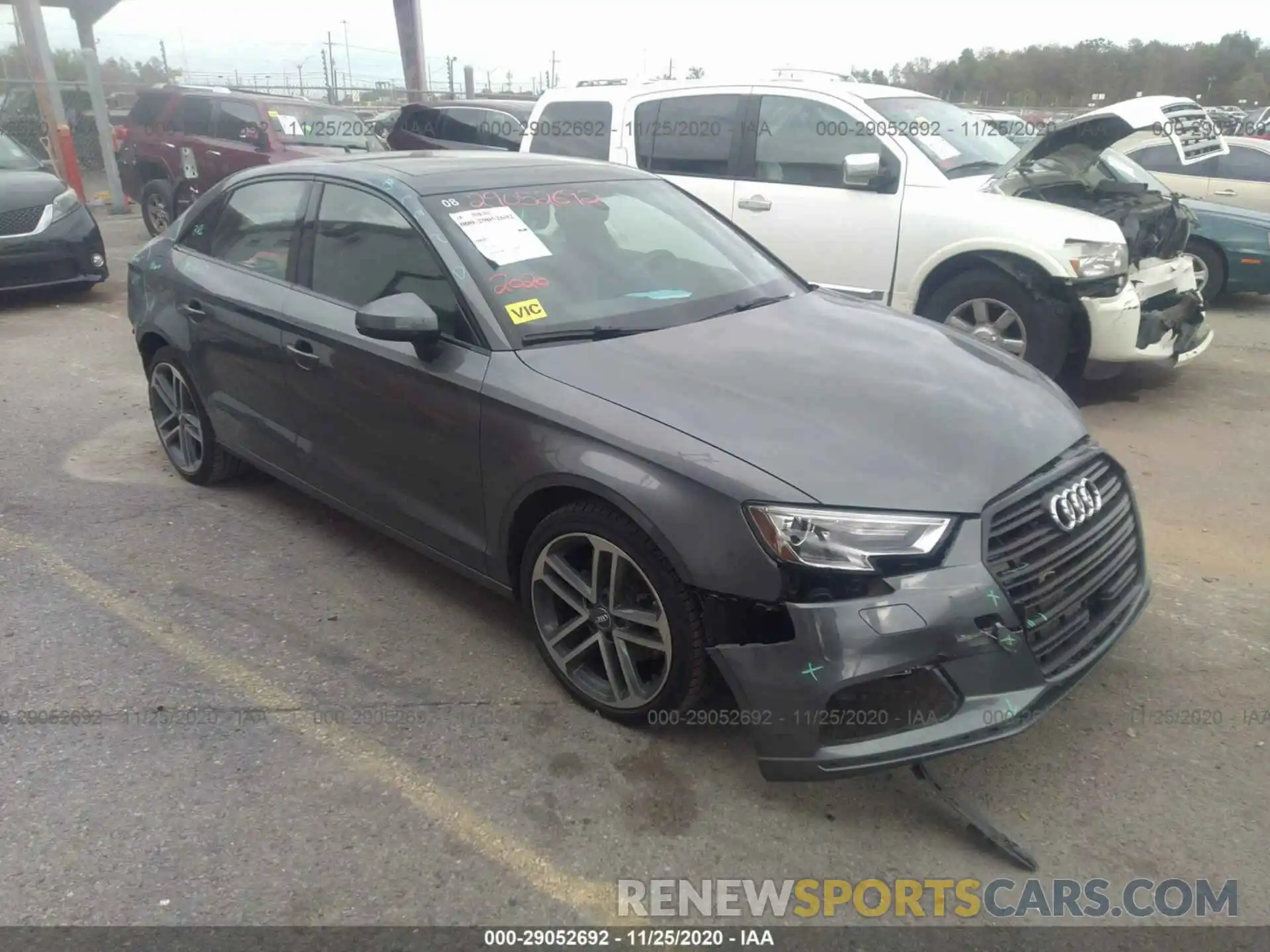 1 Photograph of a damaged car WAUAUGFF4LA030708 AUDI A3 SEDAN 2020