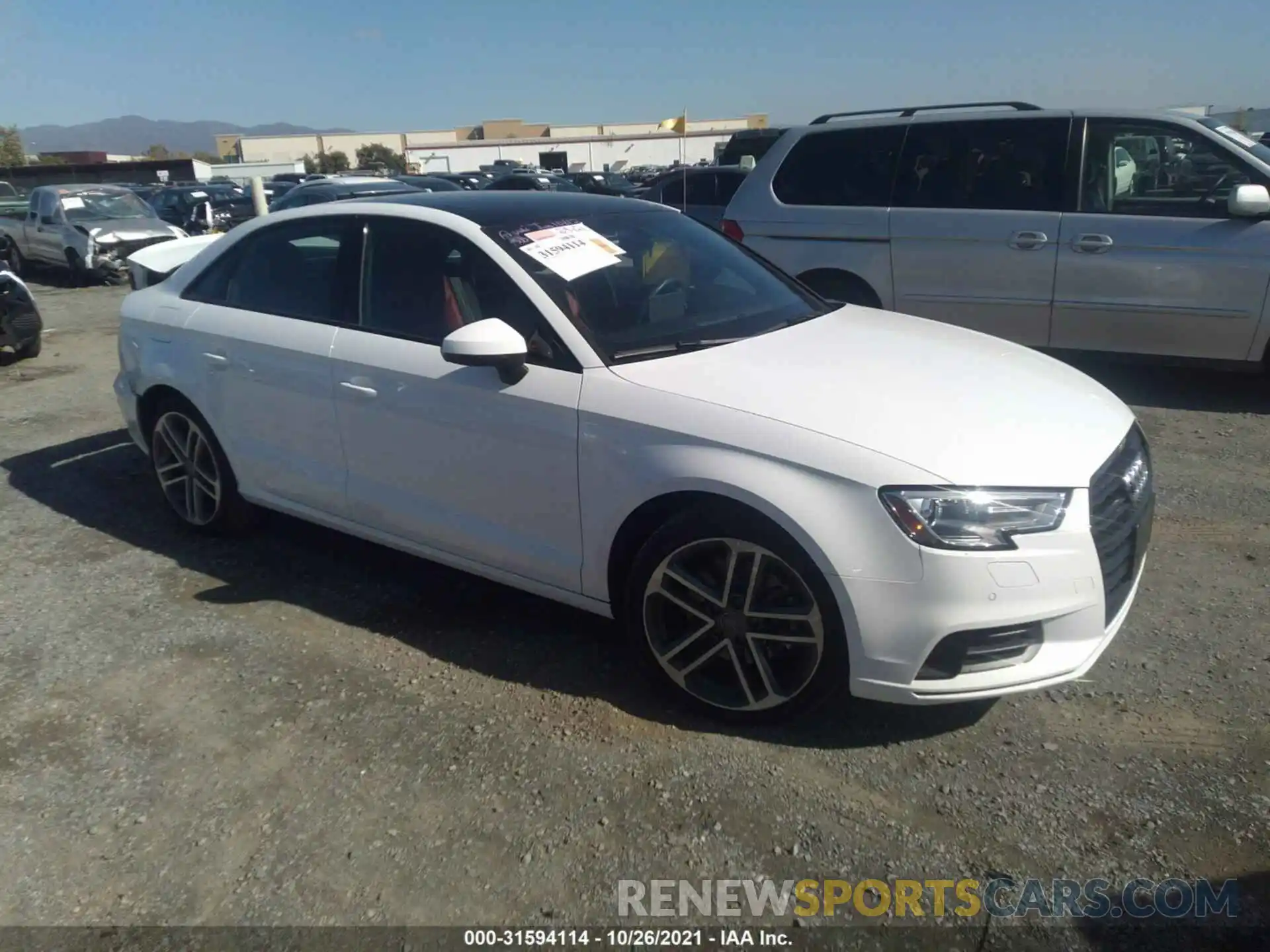 1 Photograph of a damaged car WAUAUGFF4LA090200 AUDI A3 SEDAN 2020