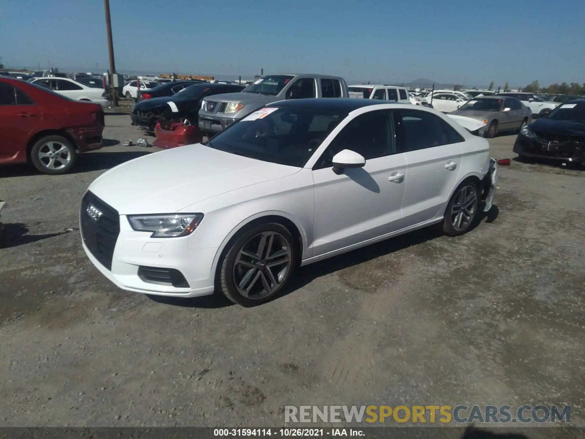 2 Photograph of a damaged car WAUAUGFF4LA090200 AUDI A3 SEDAN 2020