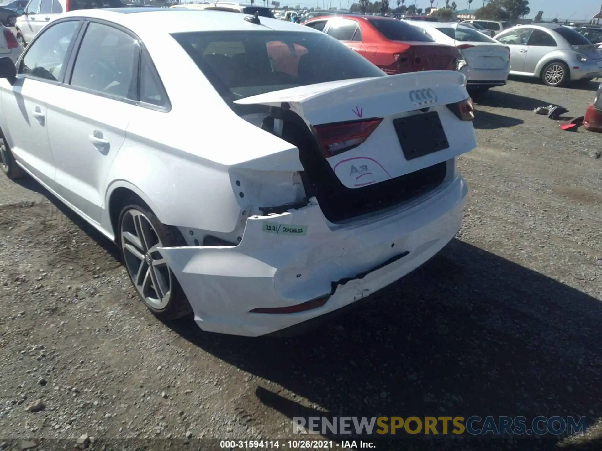 6 Photograph of a damaged car WAUAUGFF4LA090200 AUDI A3 SEDAN 2020