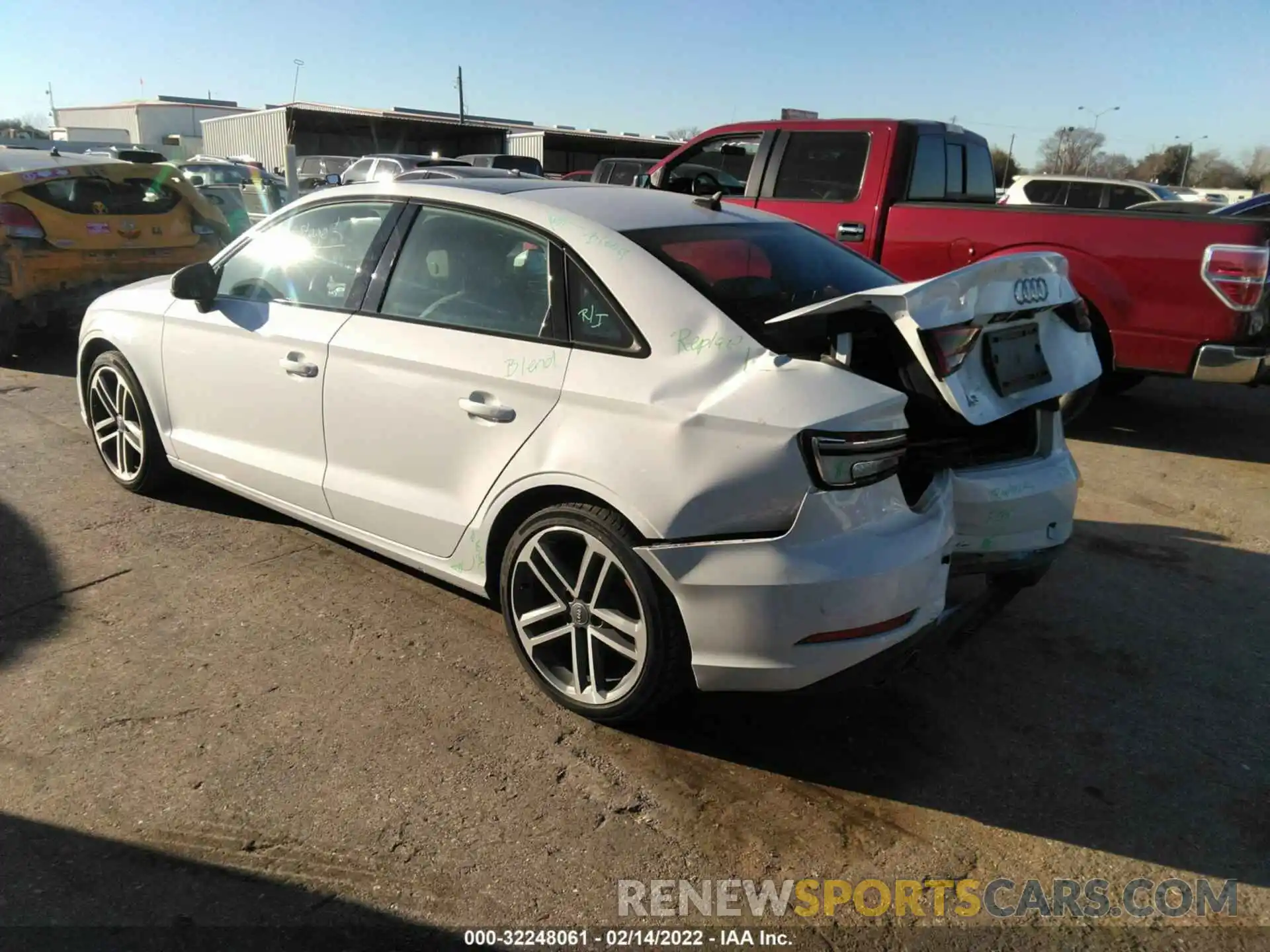 3 Photograph of a damaged car WAUAUGFF5LA001248 AUDI A3 SEDAN 2020