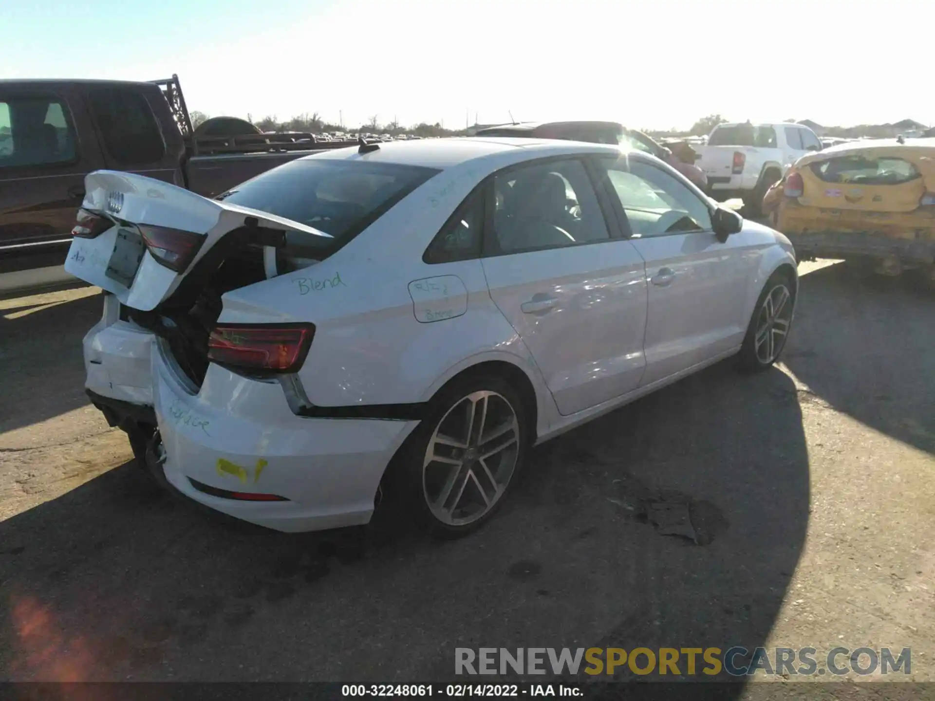 4 Photograph of a damaged car WAUAUGFF5LA001248 AUDI A3 SEDAN 2020