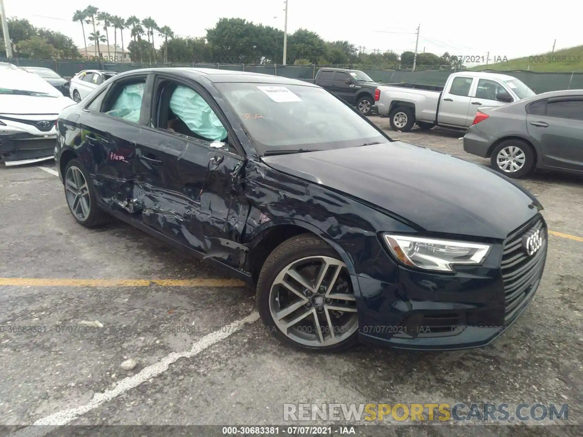 1 Photograph of a damaged car WAUAUGFF5LA100961 AUDI A3 SEDAN 2020