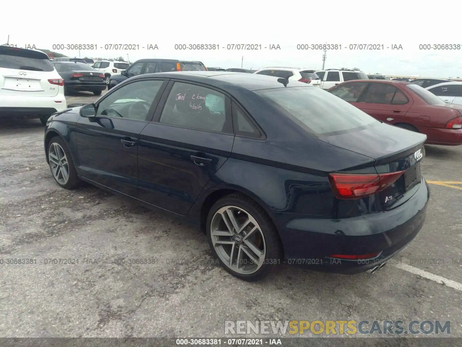 3 Photograph of a damaged car WAUAUGFF5LA100961 AUDI A3 SEDAN 2020