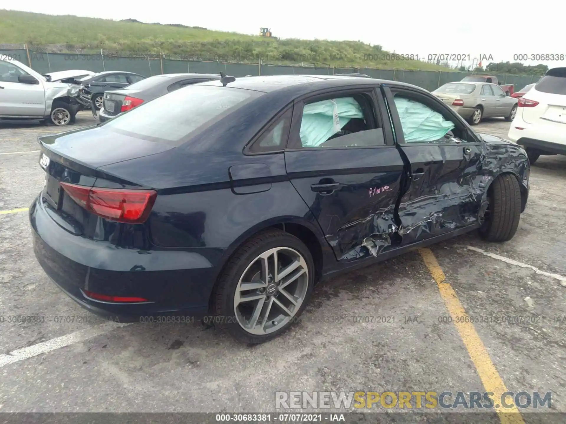 4 Photograph of a damaged car WAUAUGFF5LA100961 AUDI A3 SEDAN 2020