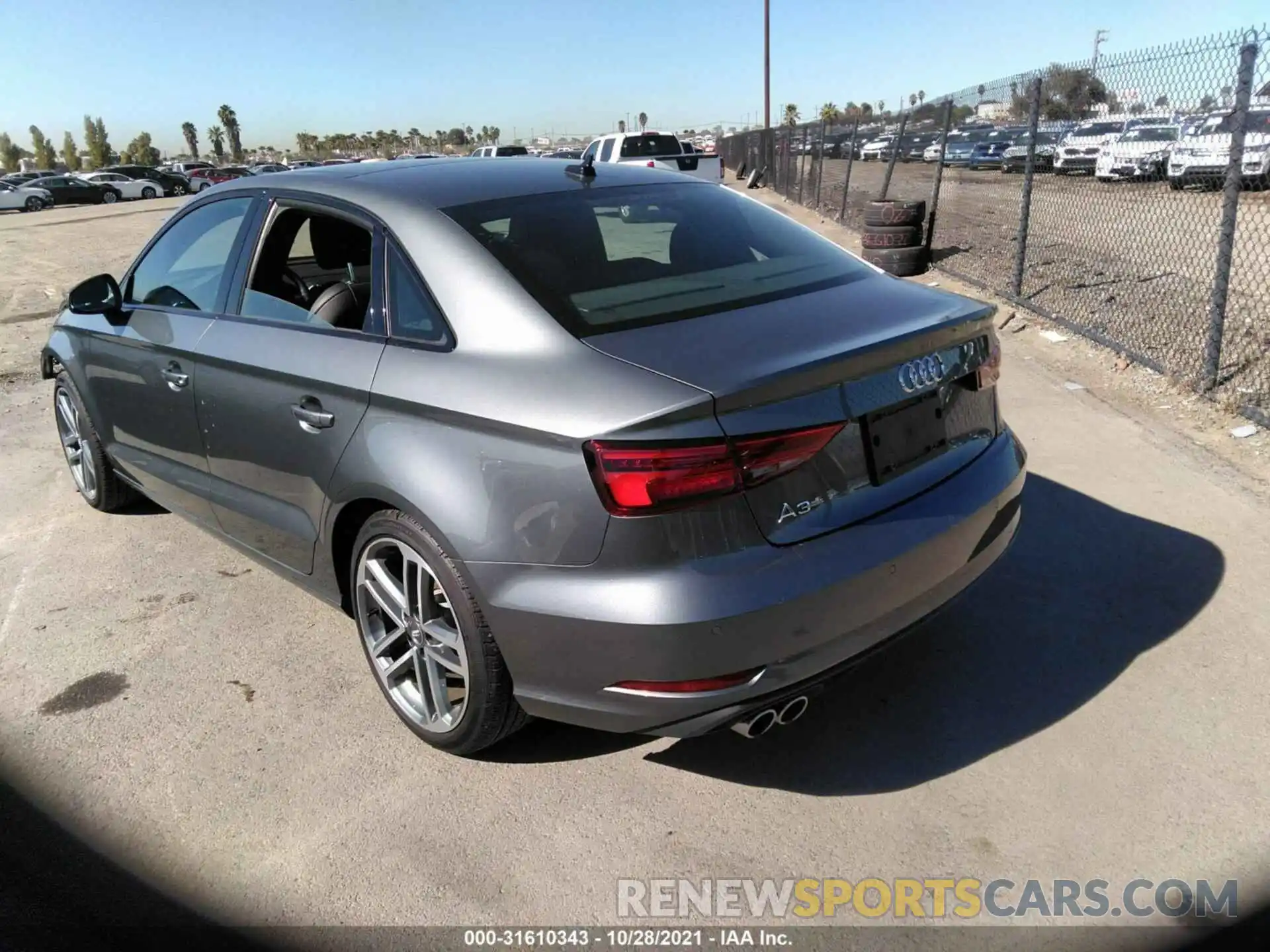 3 Photograph of a damaged car WAUAUGFF9LA052798 AUDI A3 SEDAN 2020