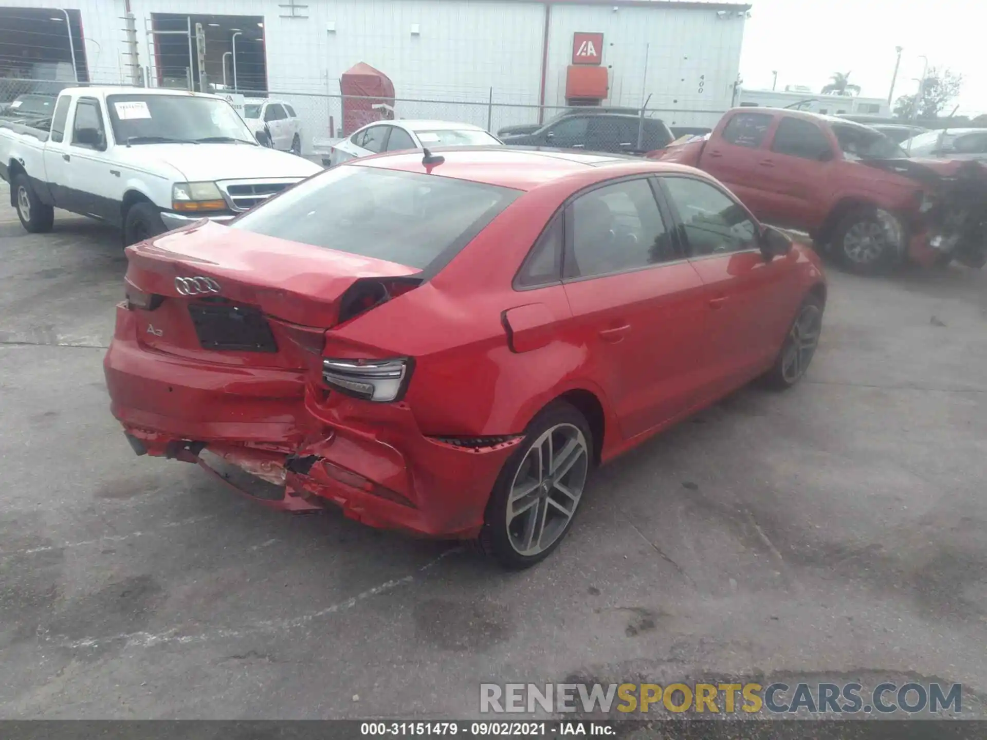 4 Photograph of a damaged car WAUAUGFF9LA096168 AUDI A3 SEDAN 2020