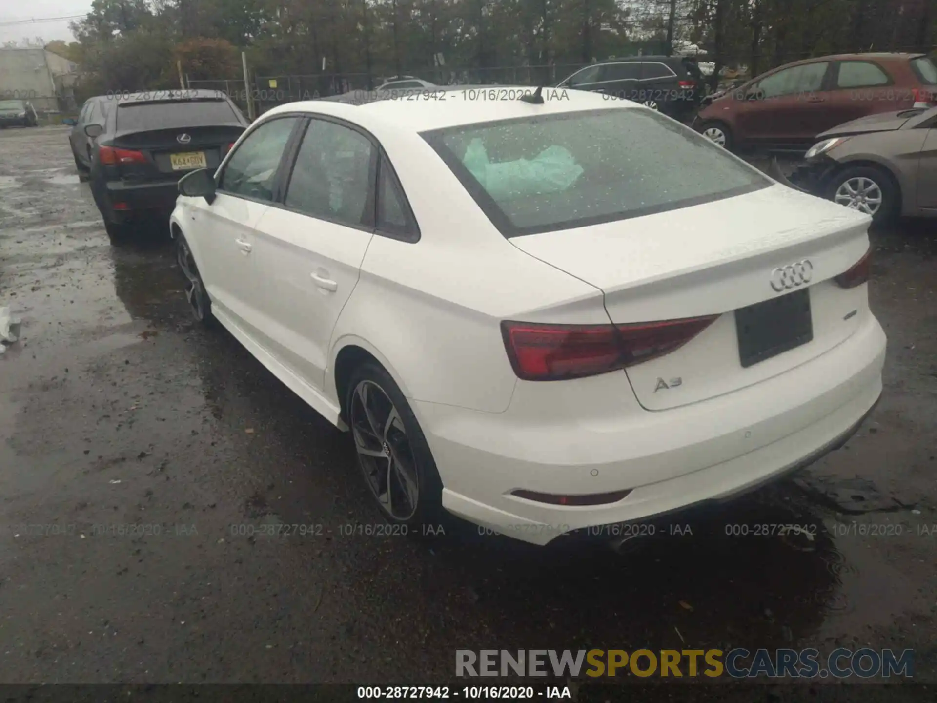 3 Photograph of a damaged car WAUBEGFFXLA001733 AUDI A3 SEDAN 2020