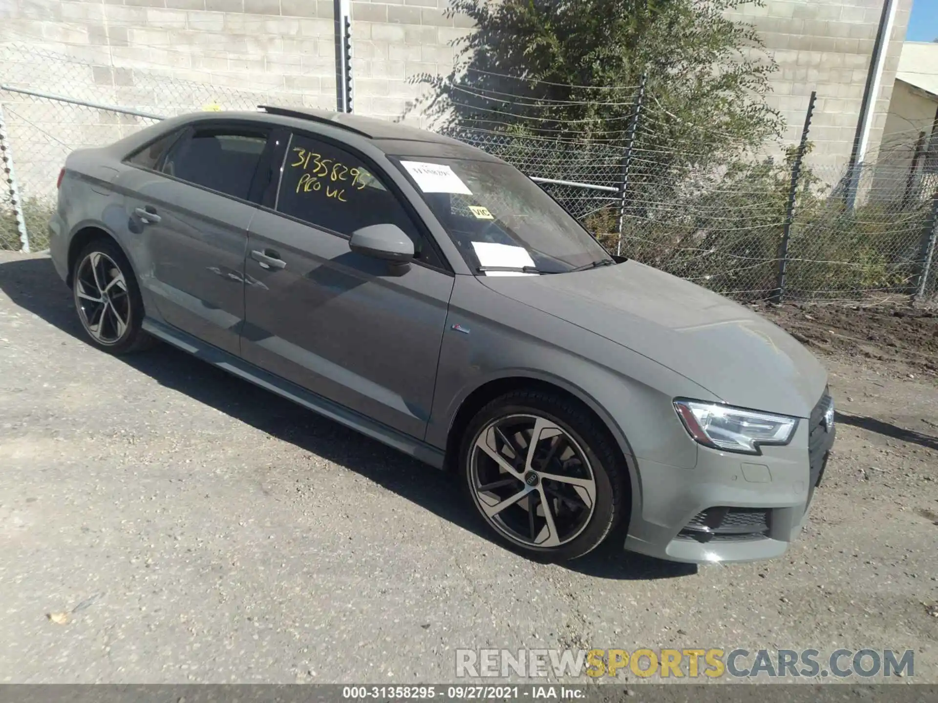 1 Photograph of a damaged car WAUBEGFFXLA020458 AUDI A3 SEDAN 2020