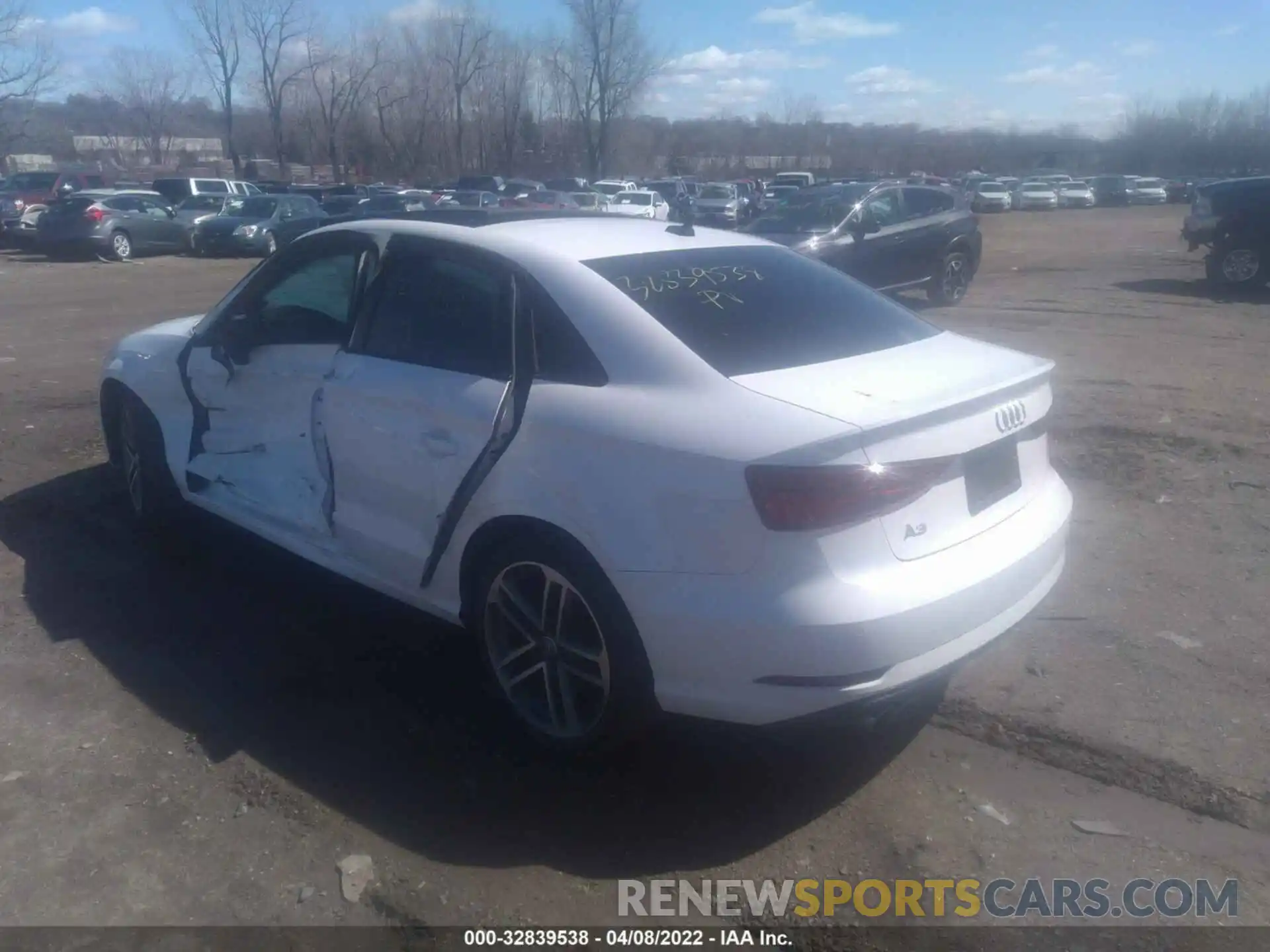 3 Photograph of a damaged car WAUCUGFF4LA013822 AUDI A3 SEDAN 2020