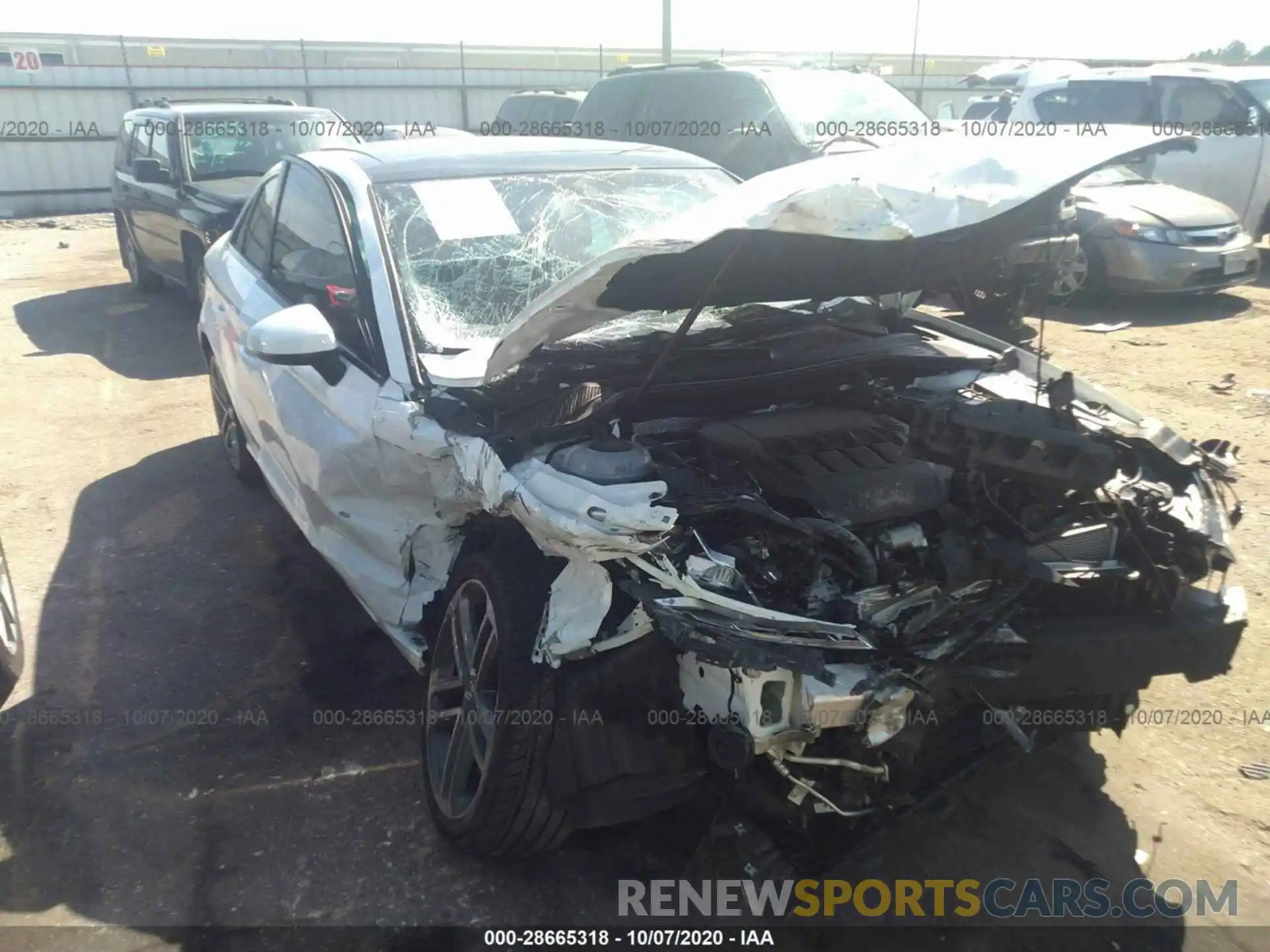 1 Photograph of a damaged car WAUCUGFF9LA036139 AUDI A3 SEDAN 2020