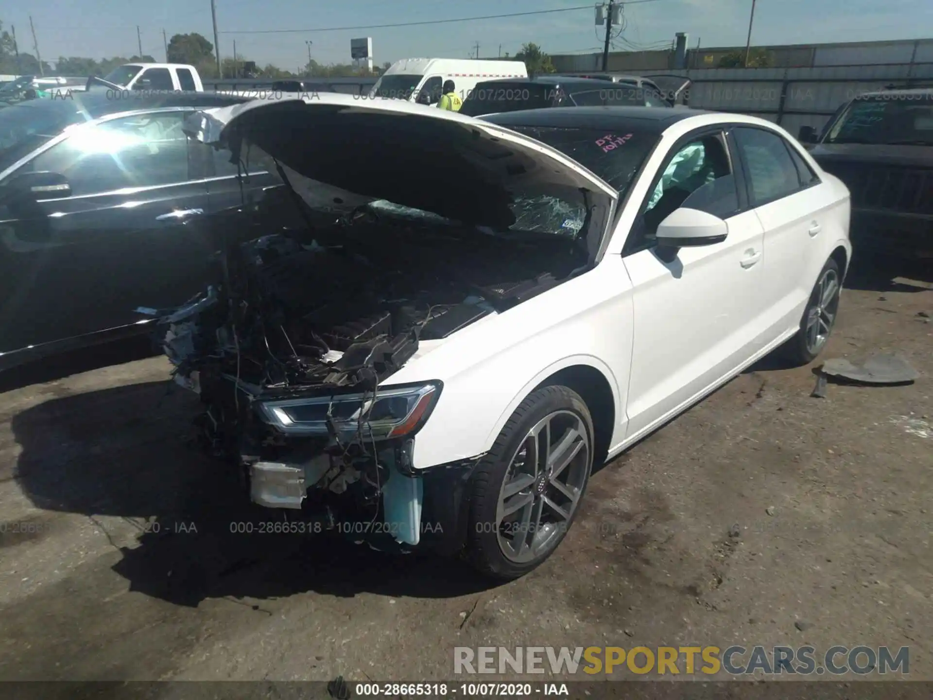 2 Photograph of a damaged car WAUCUGFF9LA036139 AUDI A3 SEDAN 2020