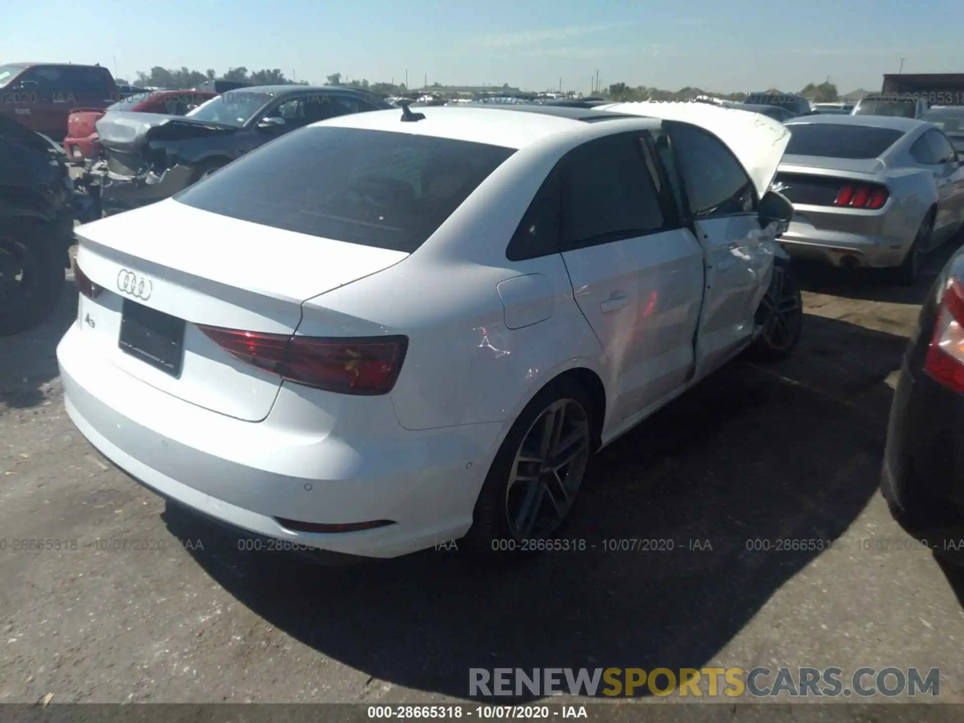 4 Photograph of a damaged car WAUCUGFF9LA036139 AUDI A3 SEDAN 2020