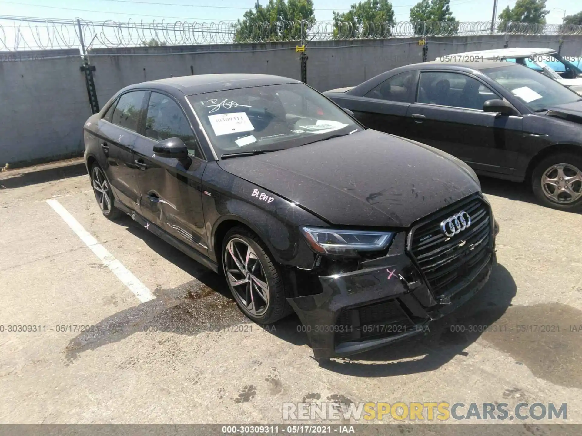 1 Photograph of a damaged car WAUJEGFF8LA103074 AUDI A3 SEDAN 2020