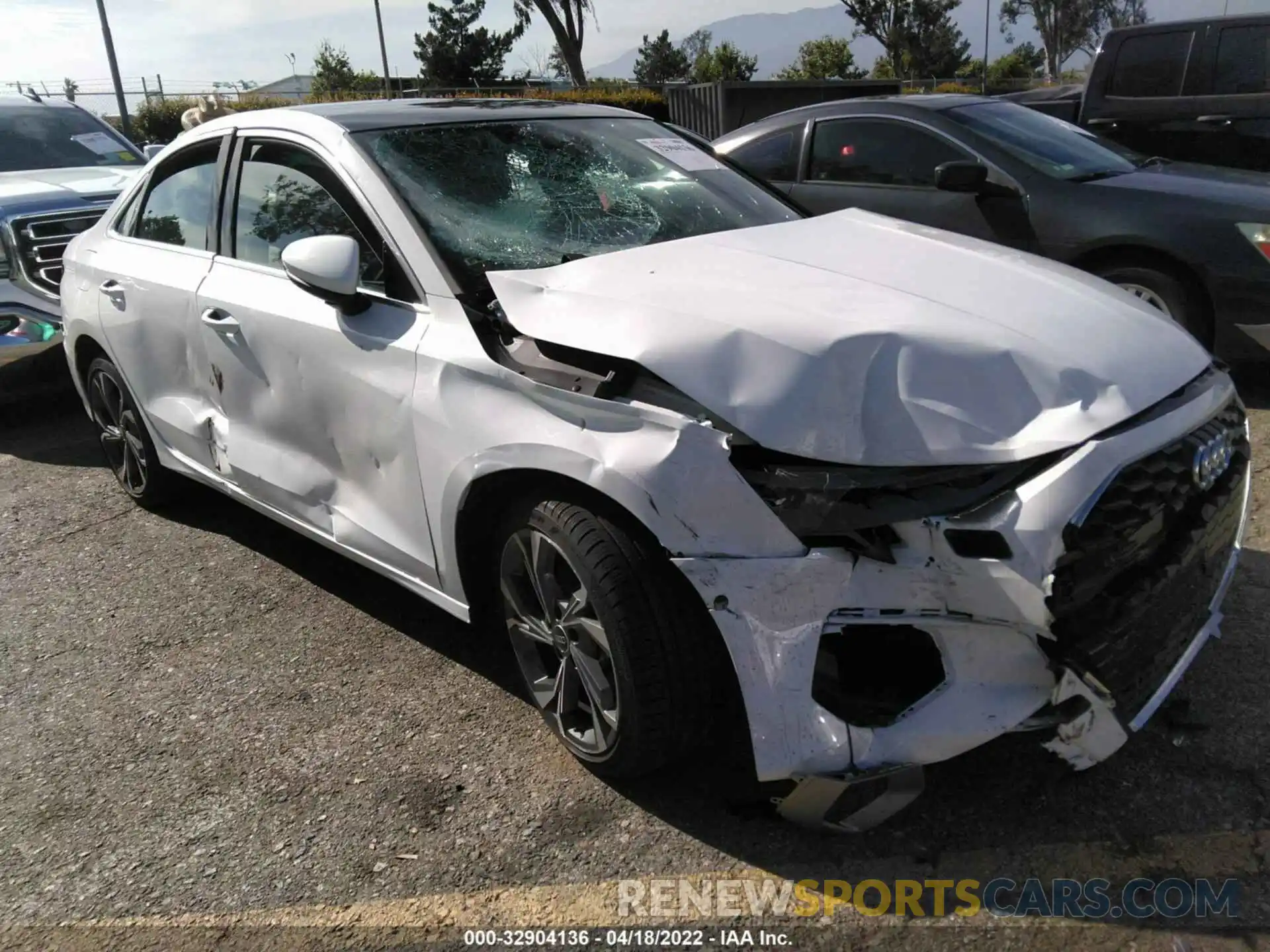 1 Photograph of a damaged car WAUAUDGY8NA021253 AUDI A3 SEDAN 2022