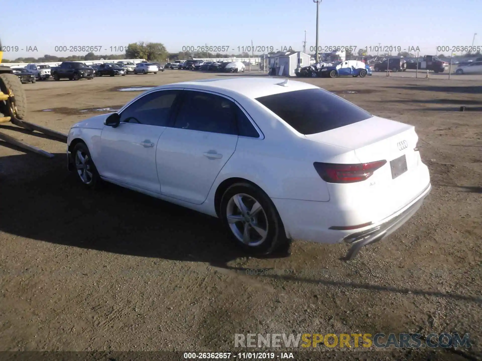 3 Photograph of a damaged car 0WAUGMAF46KN00455 AUDI A4 2019