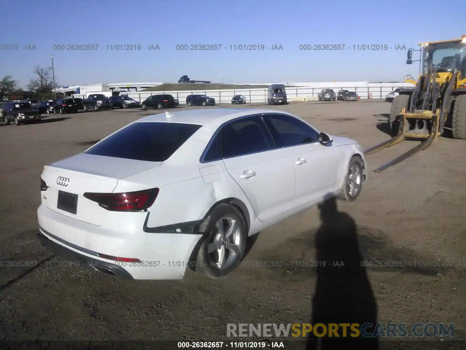 4 Photograph of a damaged car 0WAUGMAF46KN00455 AUDI A4 2019